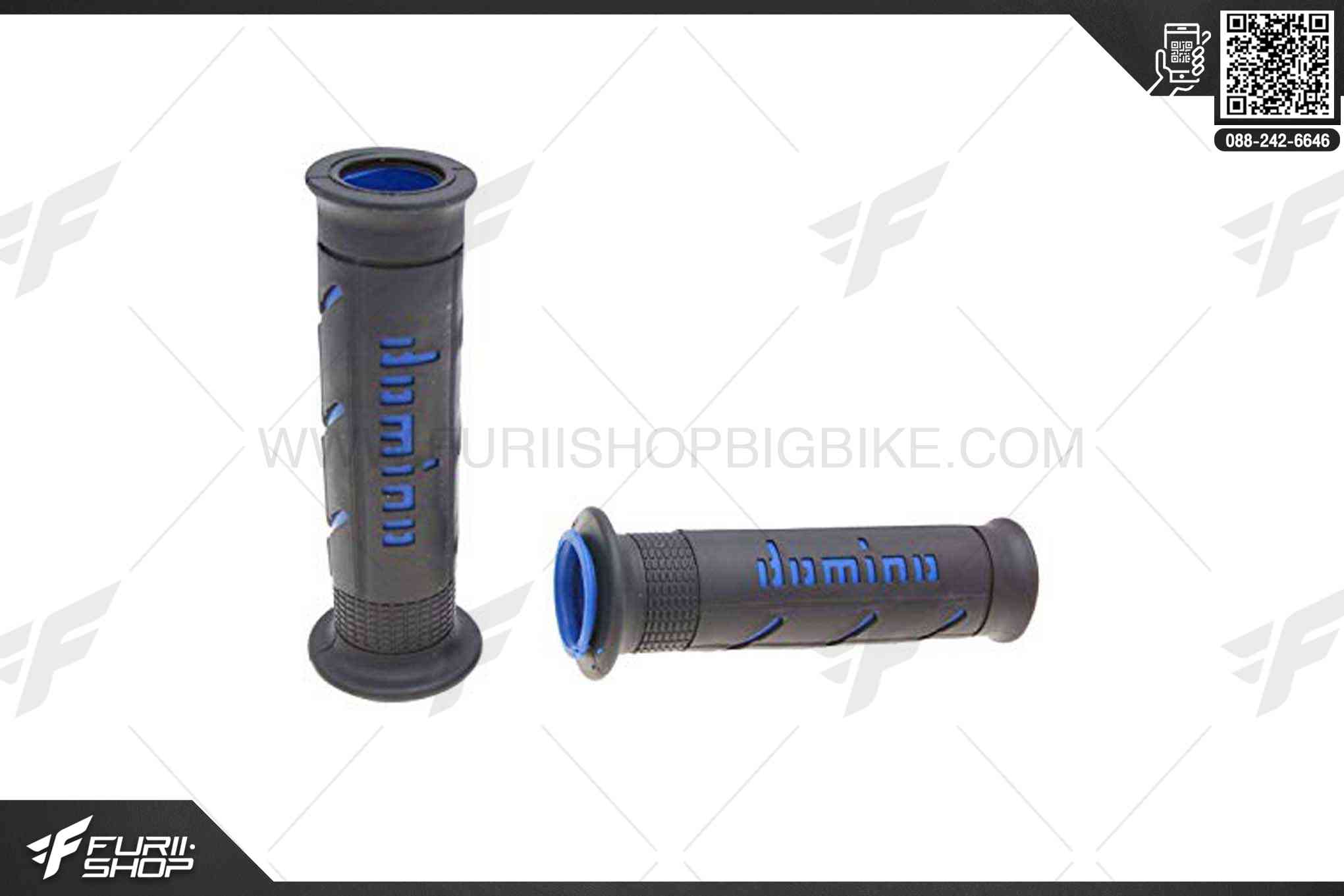 ปลอกแฮนด์ DOMINO A250 GRIP ดำ น้ำเงิน