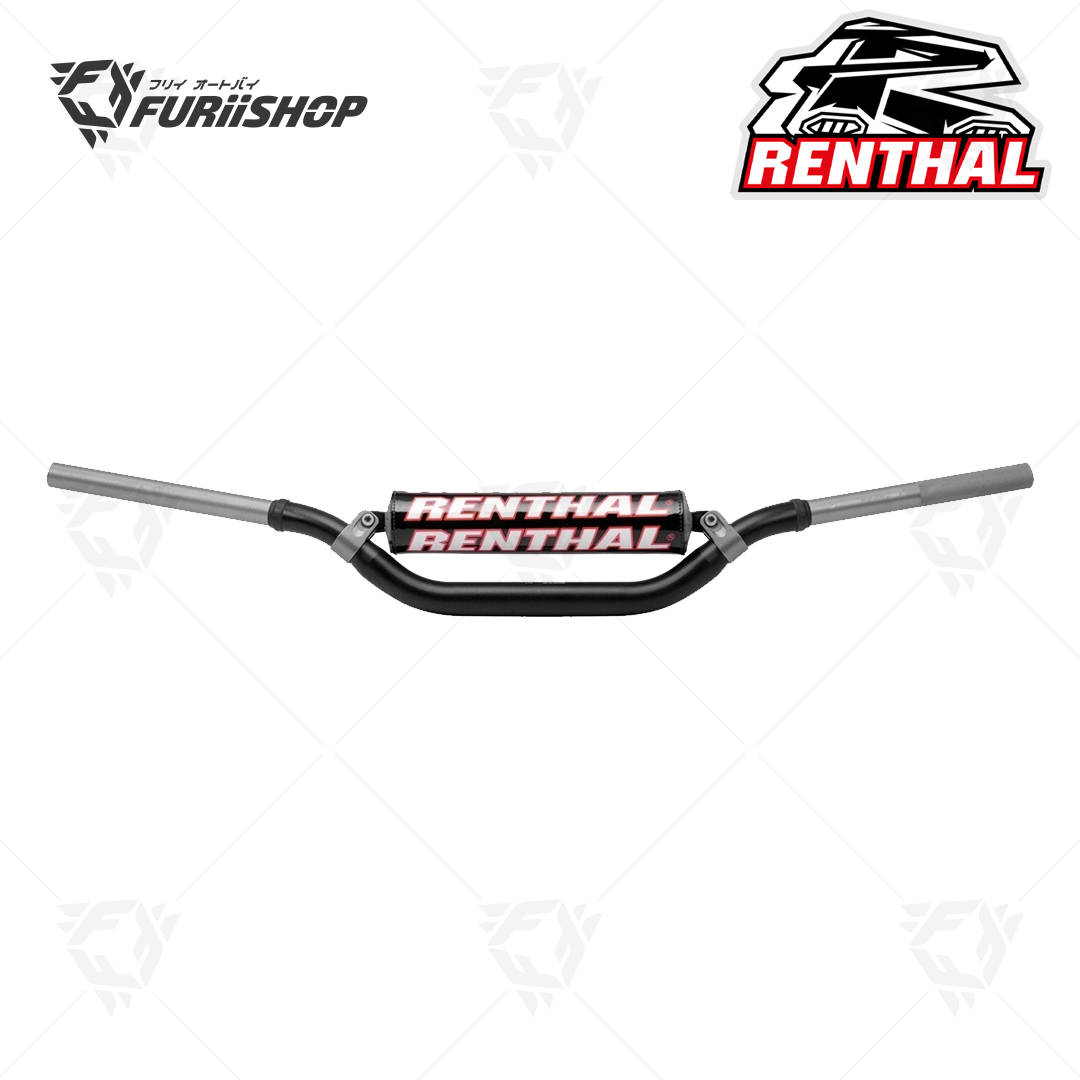 แฮนด์ Renthal Twinwall Handlebar Black : 997-01-BK-02-185 (RC/HON CRF 04-18 , KAW KX/KXF 06-)