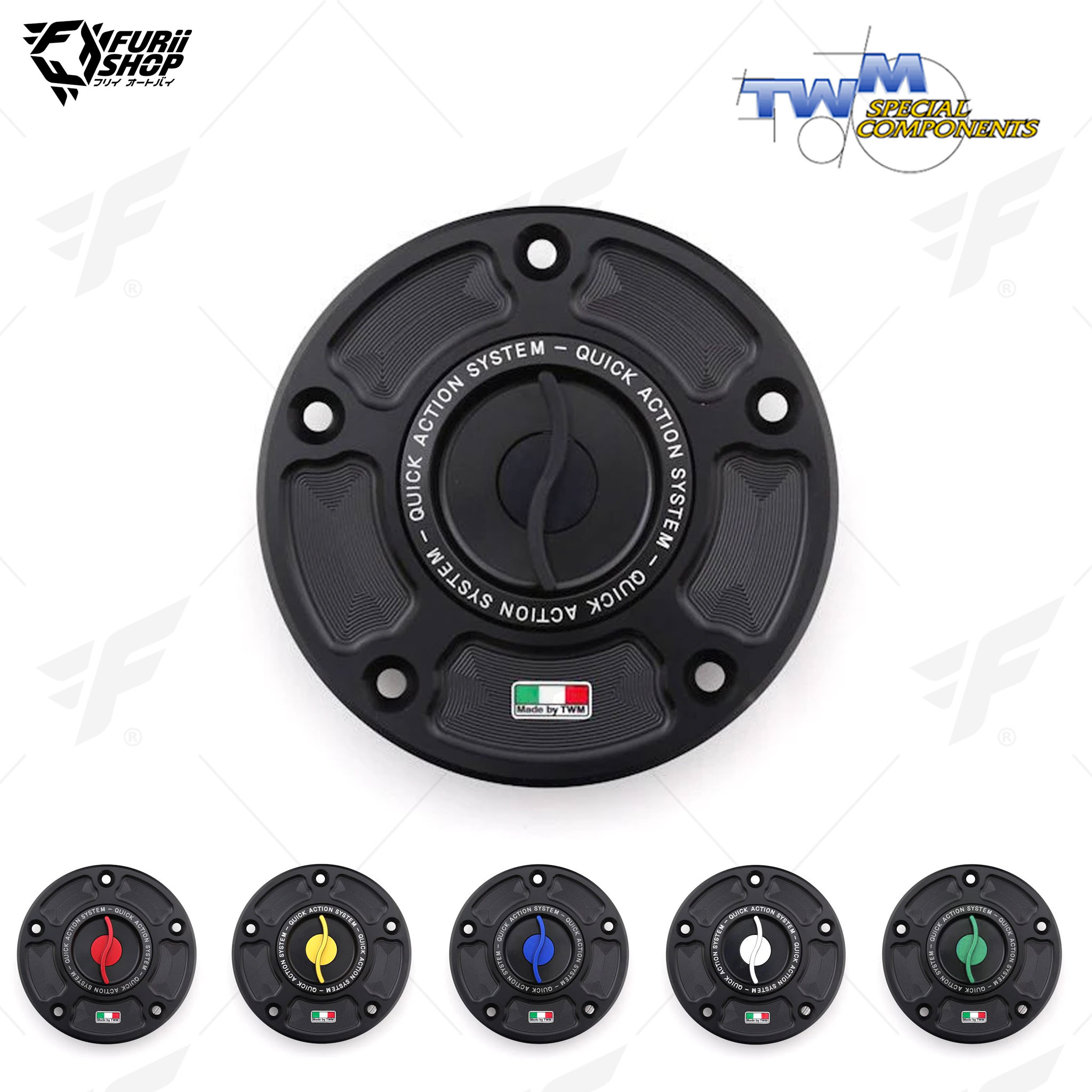 ฝาถังน้ำมัน Aluminium Fuel Cap TWM TSPR.02 : for Suzuki SV 650 03-20/SV 1000 03-15/GSX 250 R 17-20/GSX-R 600/750 04-18/GSX-R 1000 03-21/GSX-R 750 15-20/BANDIT 1250 06-17/HAYABUSA 08-17/GLADIUS 09-15