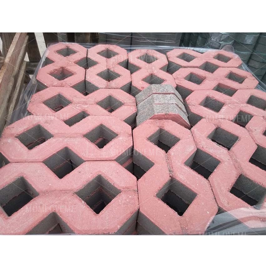 แม่พิมพ์บล็อคคอนกรีต ลาย8เหลี่ยม ขนาด 40x20x8 cm