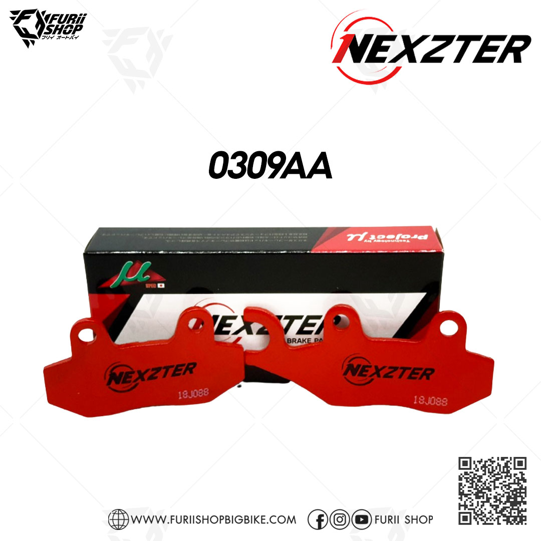 ผ้าเบรก Nexzter Part NO. 0309AA (F) : for Kawaski Z250 / Z300 / NINJA 250 / NINJA 300 / NINJA 400