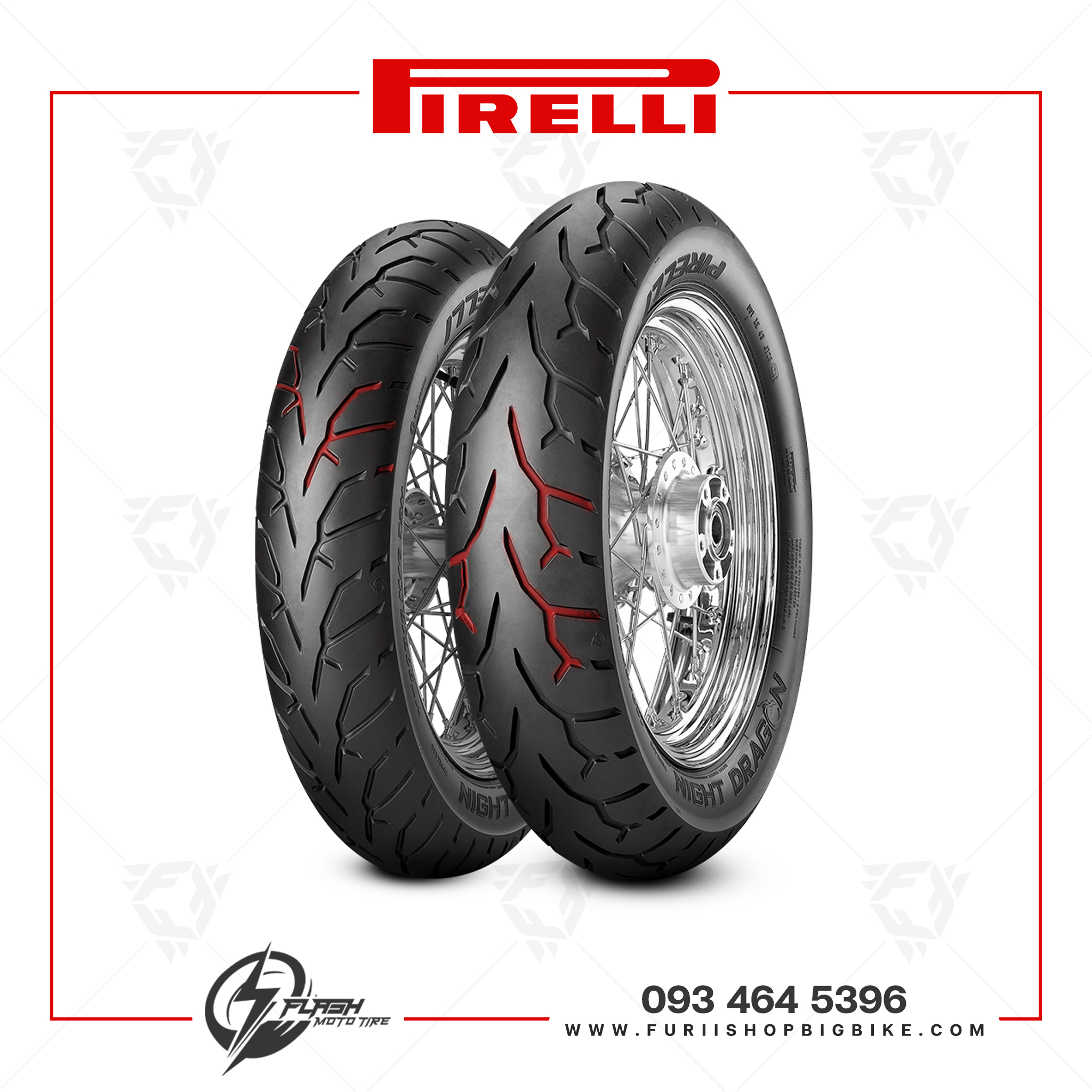ยางมอเตอร์ไซค์ Pirelli Night Dragon : R 150/80 B16 77H TL Reinf ยางสปอร์ตสำหรับคนมีสไตล์