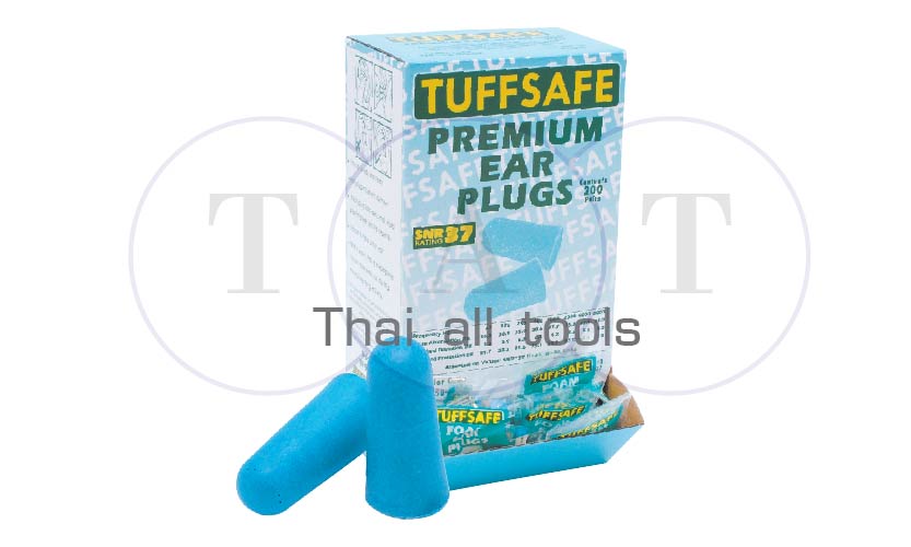 ที่อุดหูสีฟ้า (200 ชิ้น/แพ็ค) BLUE PREMIUM EAR PLUGS (PK-200 PR) TUFFSAFE
