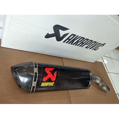 ท่อไอเสีย/ท่อสูตร/ท่อแต่ง Akrapovic For Kawasaki ZX6-R Slip on Carbon WSBK (no heat guard) FuriiShop