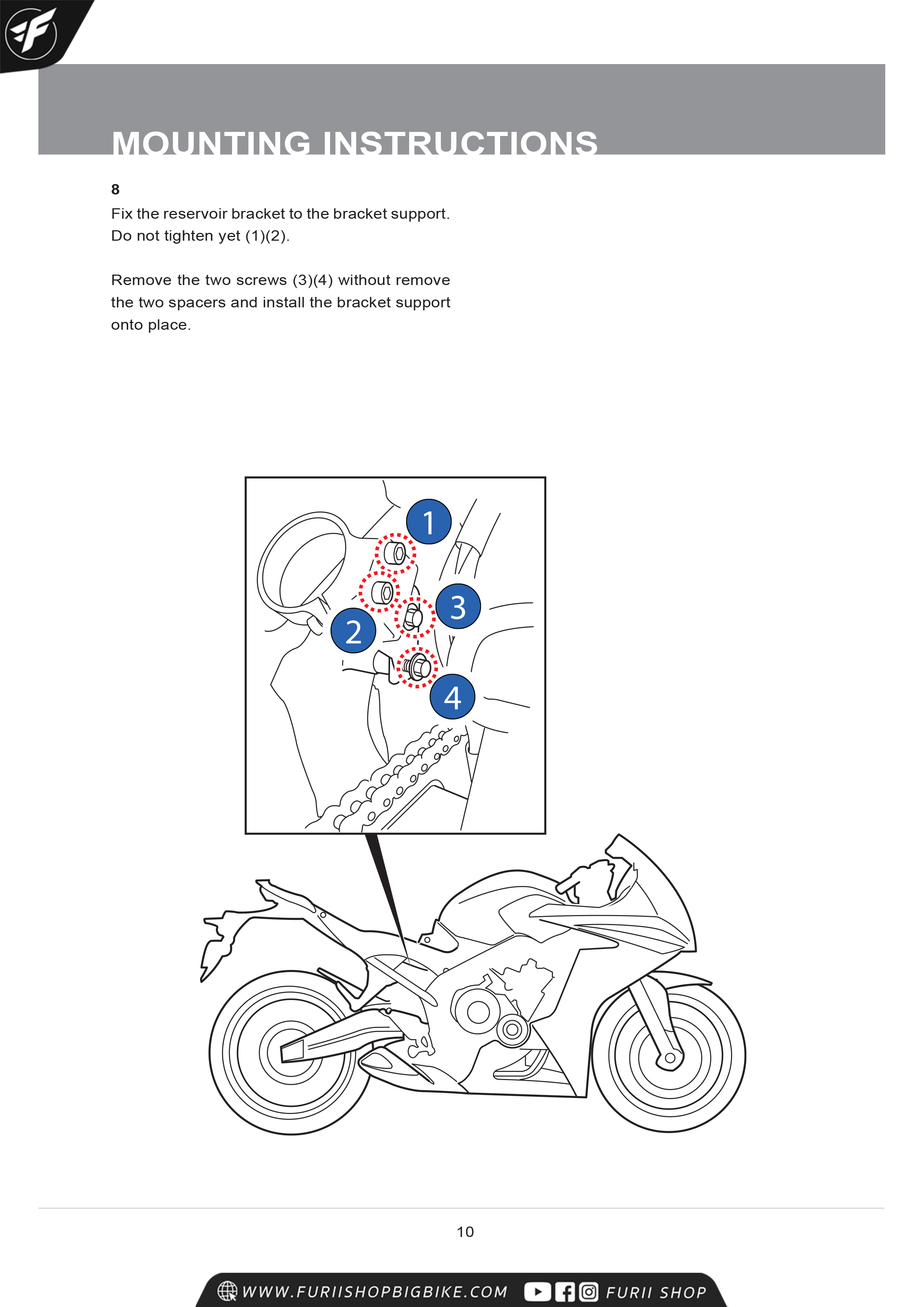 โช๊ค OHLINS HO713 SUBTANK FOR HONDA CB650F/CBR650F