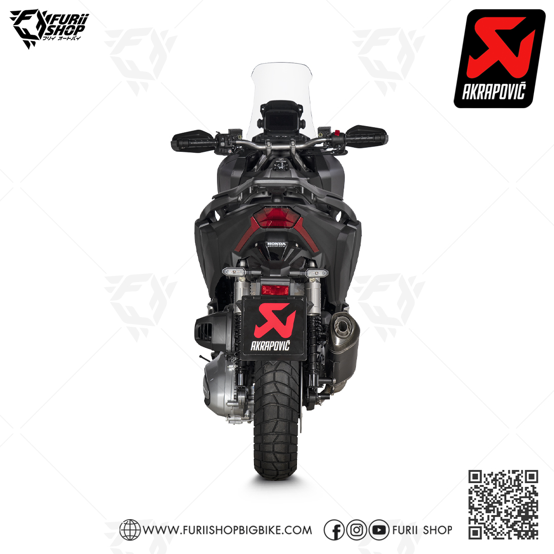 ท่อแต่ง Akrapovic Slip on Black New Shape (1รู) : for Honda ADV350 2022