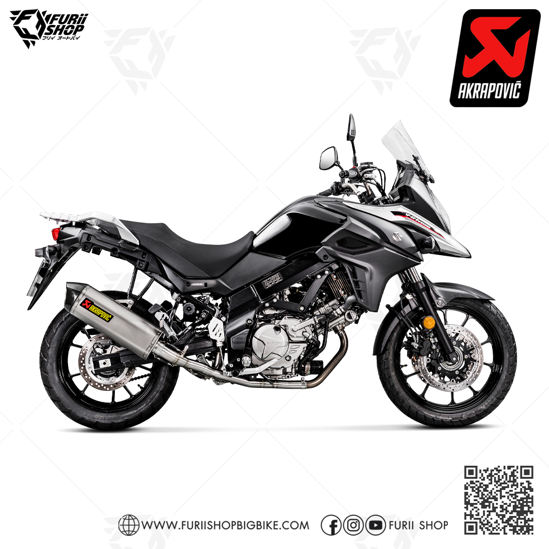 ท่อแต่ง Akrapovic 3/4 Slip on Titanium : for Suzuki Vstorm 650 17-23