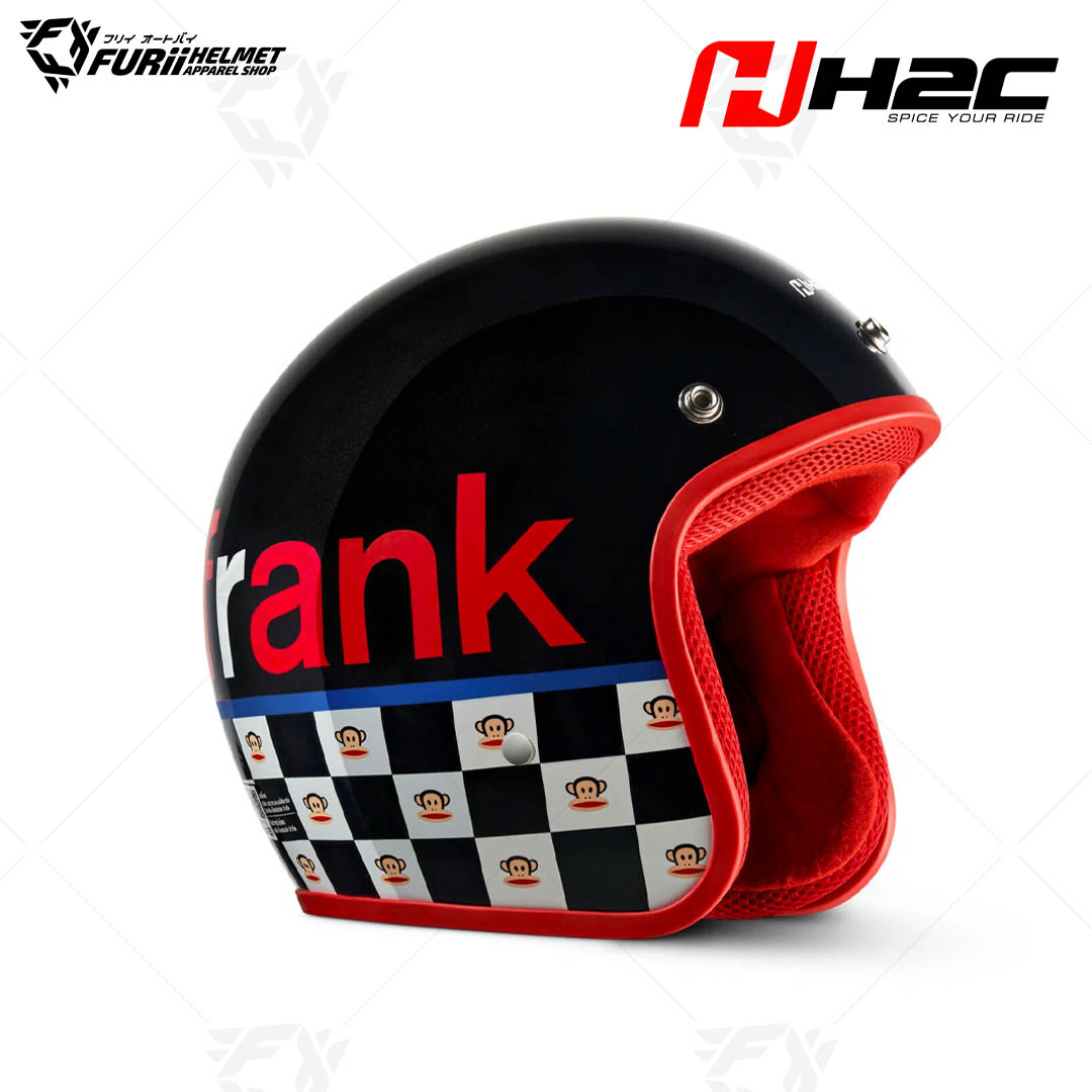 หมวกกันน็อค H2C : PAUL FRANK BLACK (Free Size)