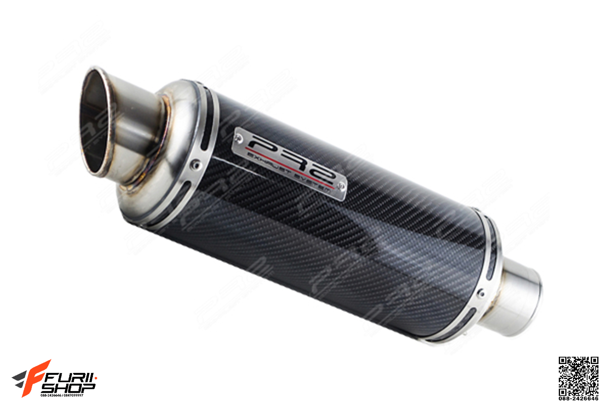 ท่อไอเสีย ท่อมอเตอร์ไซค์ ท่อแต่ง PR2 GP2 KEVLAR