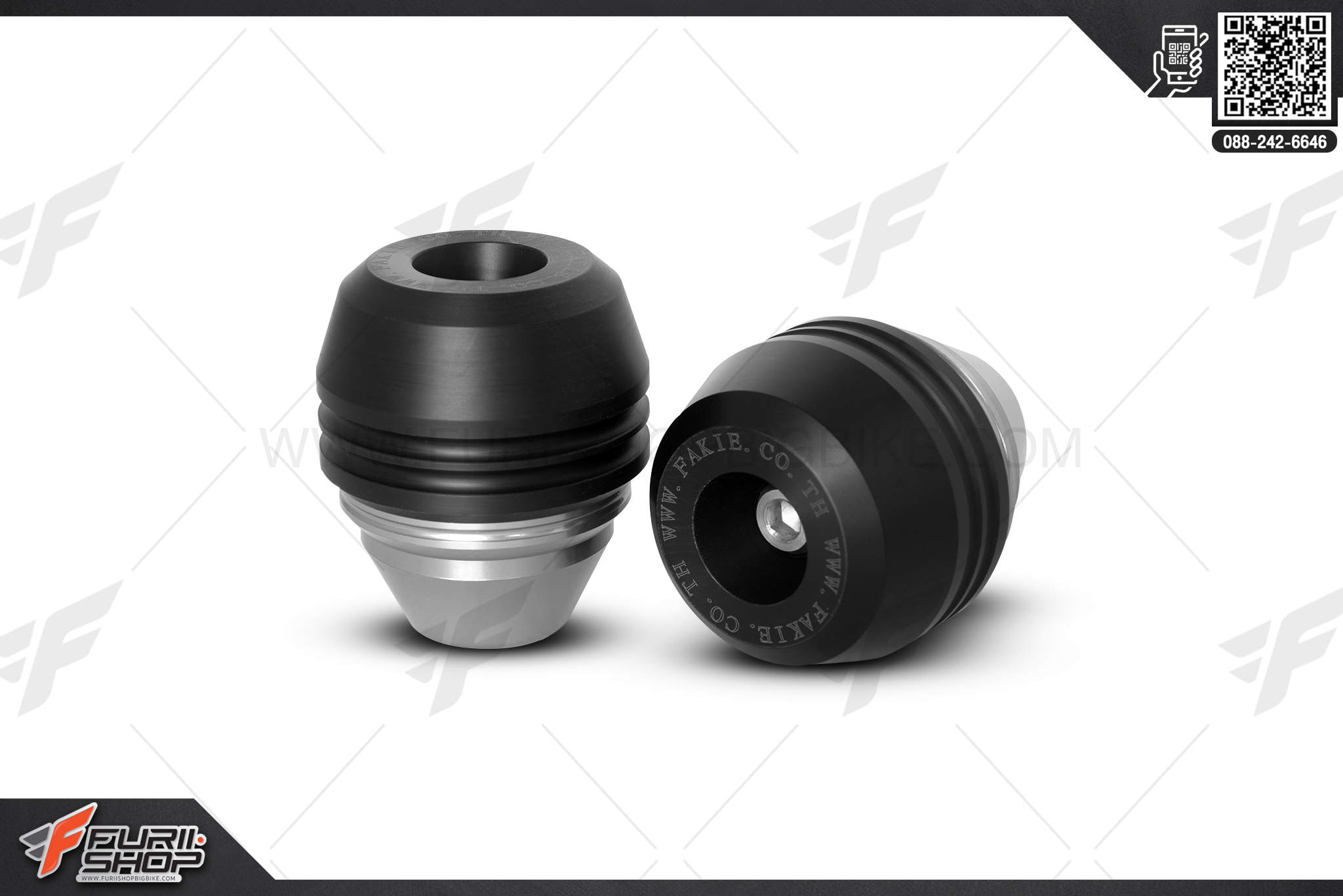 กันล้ม Fakie N-MAX155 สีเงิน