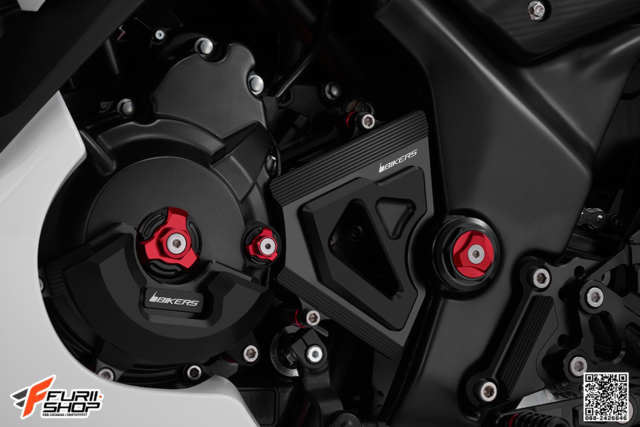 กันแคร้งด้านซ้าย BIKERS FOR HONDA CB300F/CBR300R