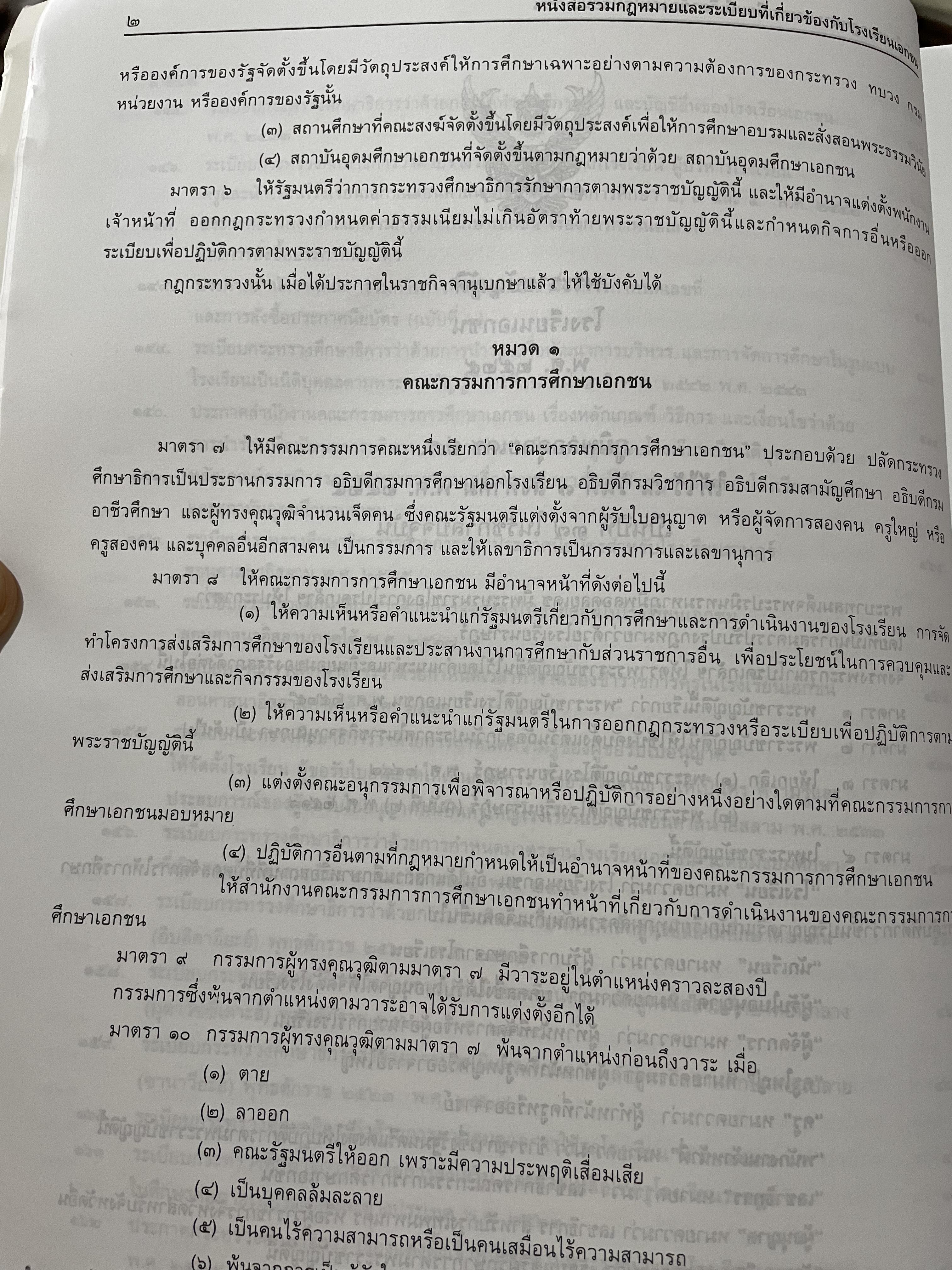 รวมกฎหมายและระเบียบที่เกี่ยวข้องกับโรงเรียนเอกชน 0 กก.