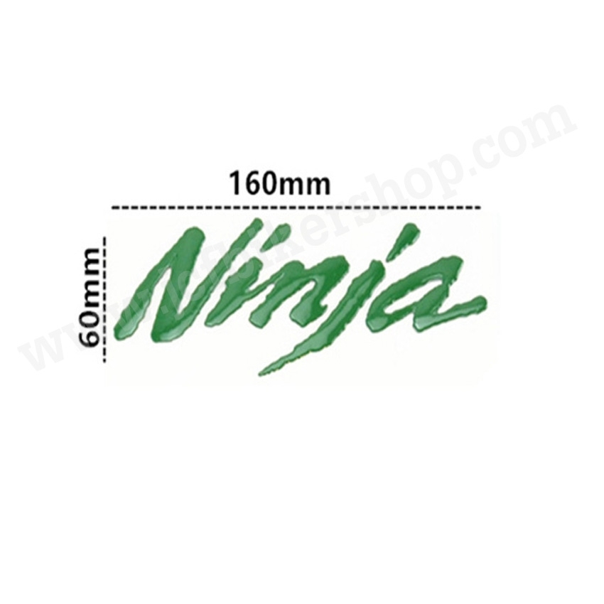 สติ๊กเกอร์โลโก้ตัวหนังสือ Ninja Ninja250/300/650 ZX-6R/10R/12R