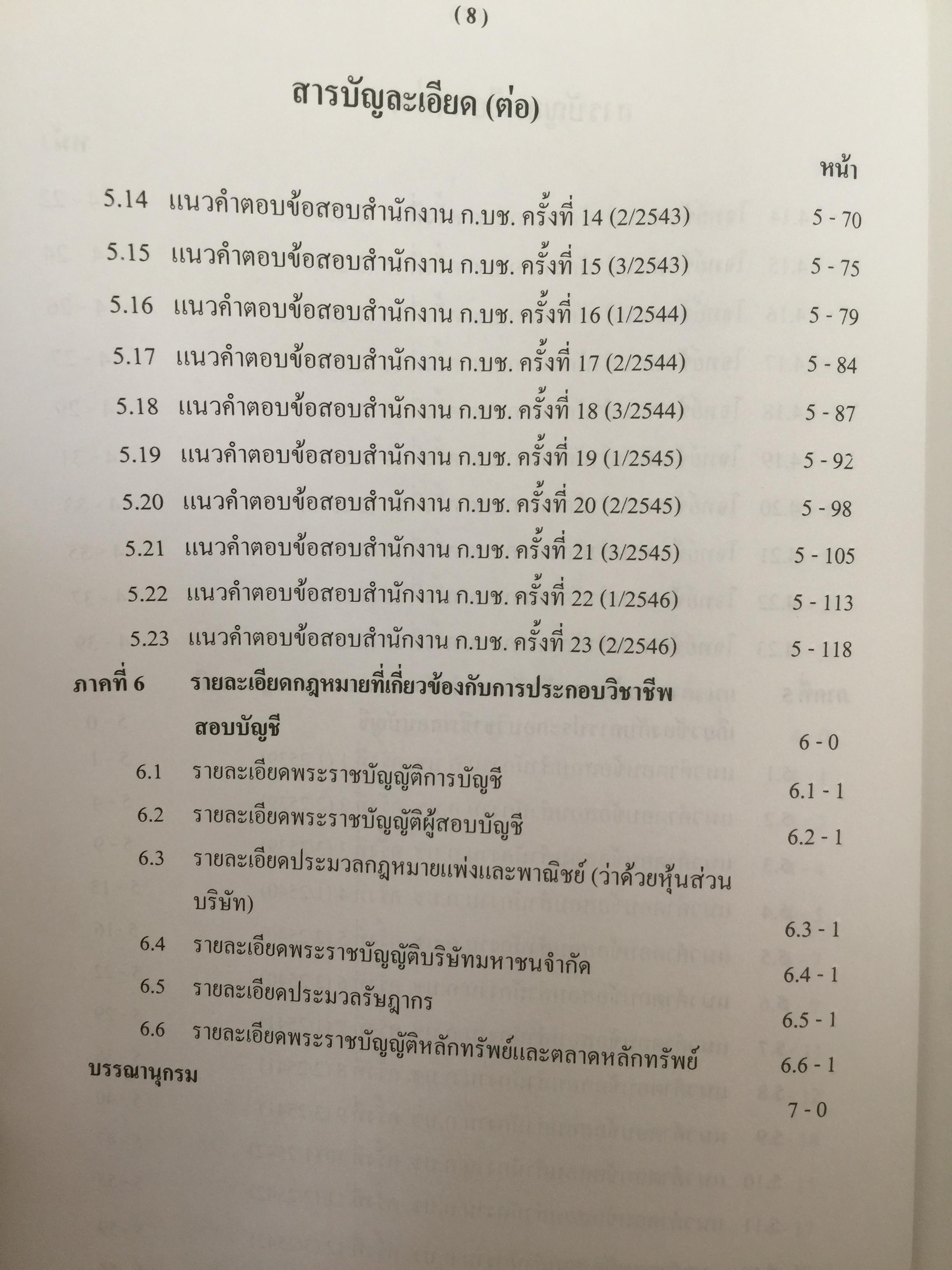 คู่มือสอบ ซีพีเอ (ผู้สอบบัญชีรับอนุญาต). วิชากฎหมายที่เกี่ยวข้องกับการประกอบวิชาชีพสอบบัญชี. โดย นิพันธ์ เห็นโชคชัยชนะ และคณะ 7,500 กรัม