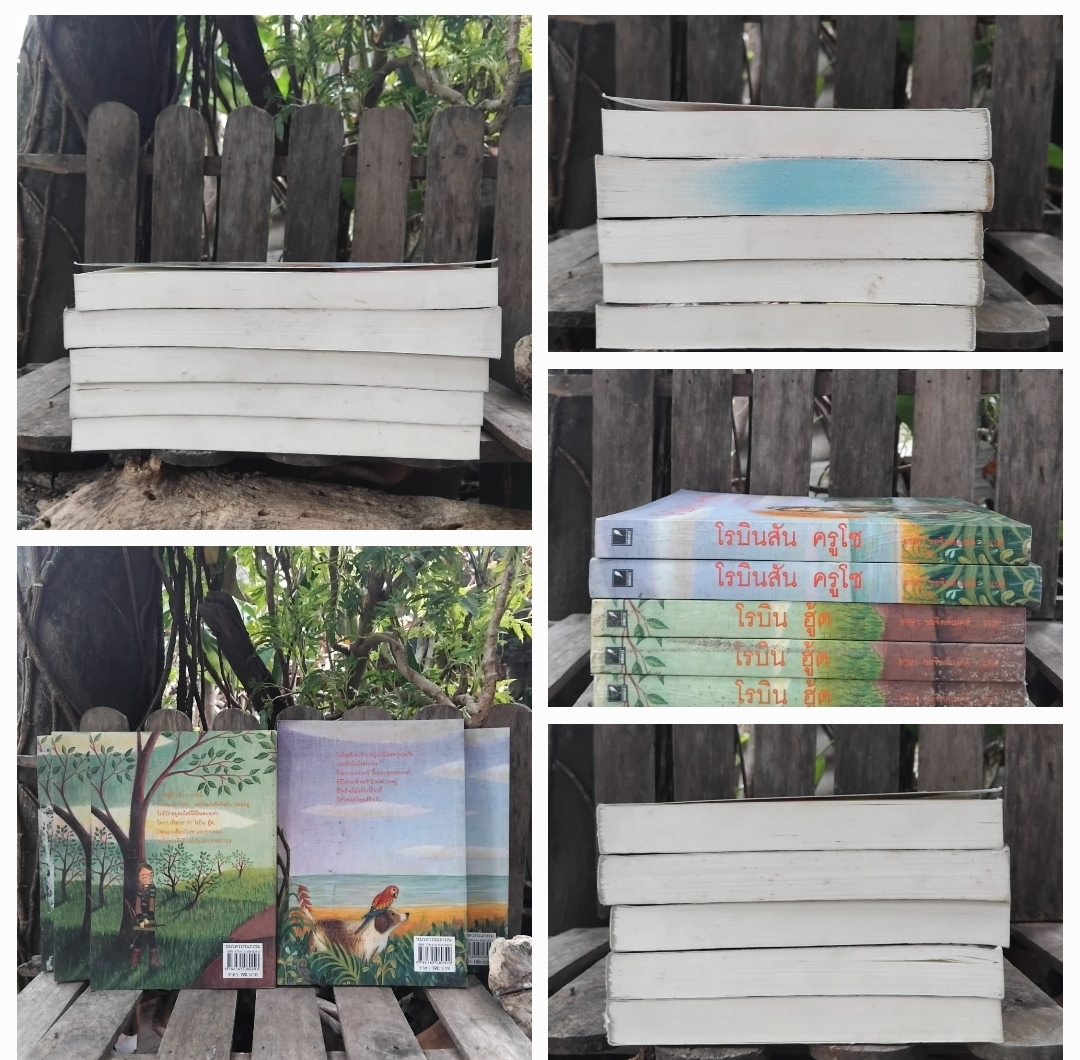 โรบินสัน ครูโซ โดย Daniel Defoe กับ โรบิน ฮู้ด โดย Howard Pyle สภาพดีเทียบมือ1 มีตำหนิเล็กน้อย