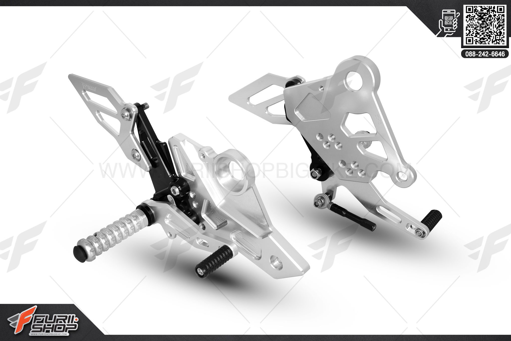 เกียร์โยง Fakie สำหรับ คาวาซากิ Kawasaki Ninja650 สีเงิน