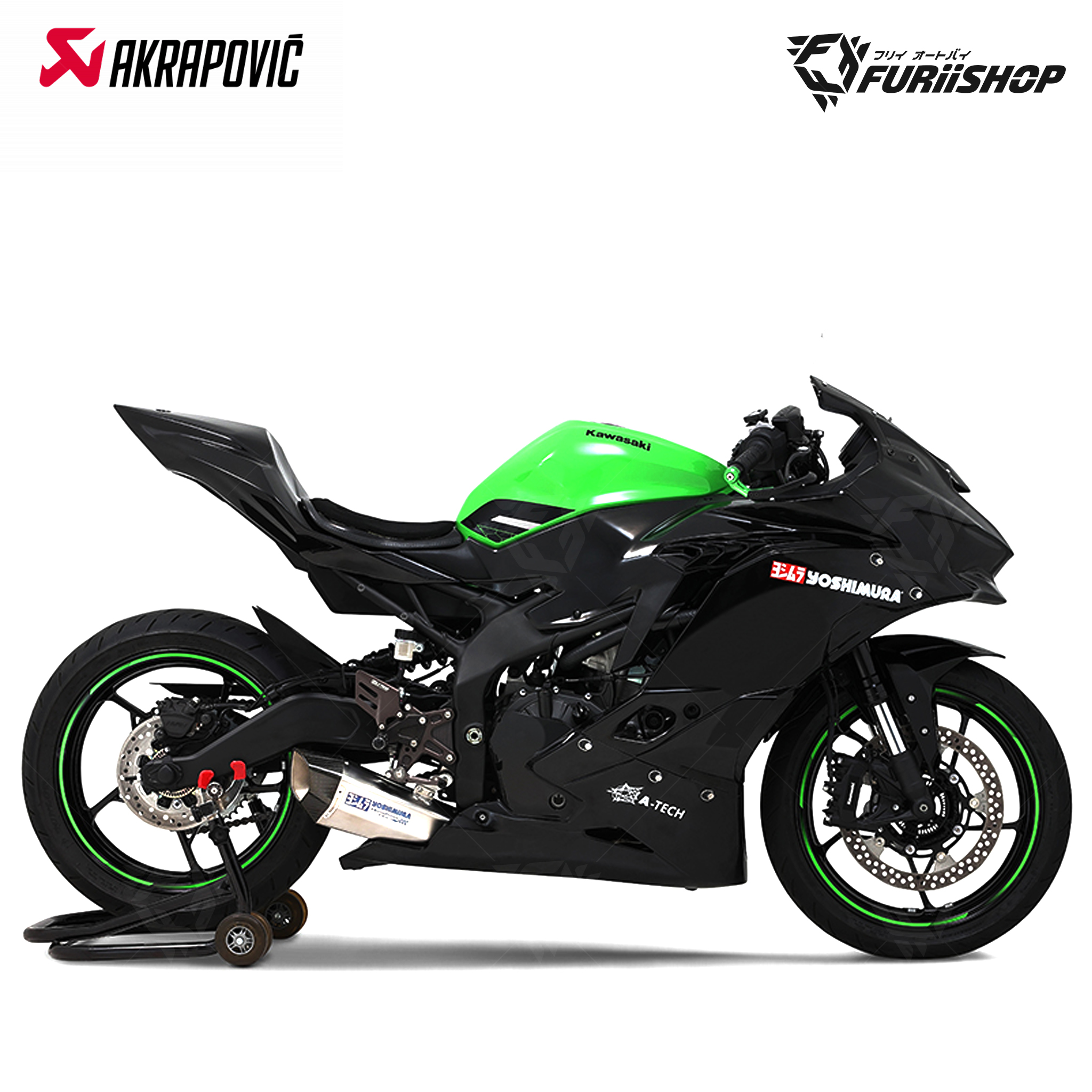ท่อแต่ง Yoshimura Hepta force Titanium : for Kawasaki ZX4R