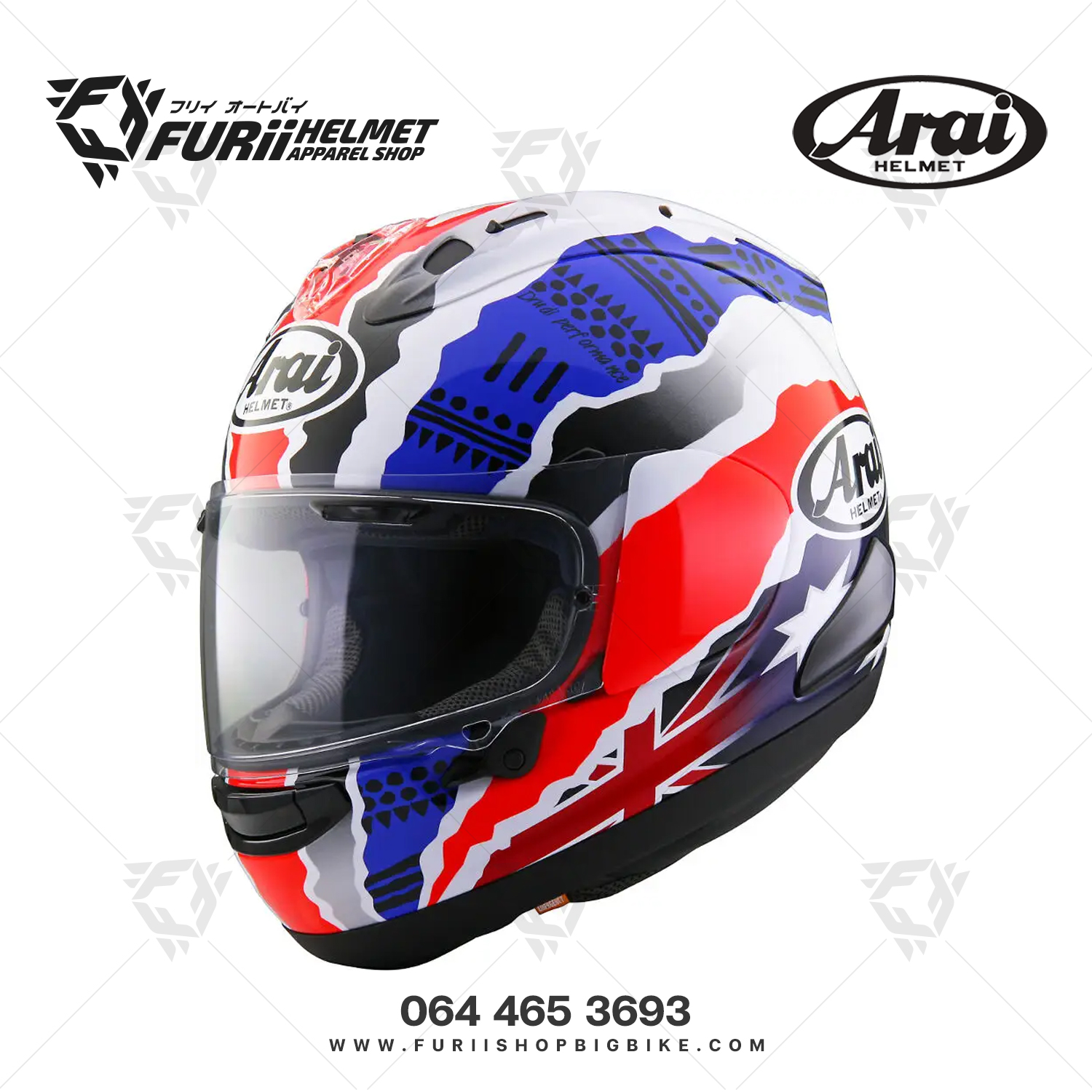 หมวกกันน็อคเต็มใบ Arai : RX-7V EVO Doohan Jubilee