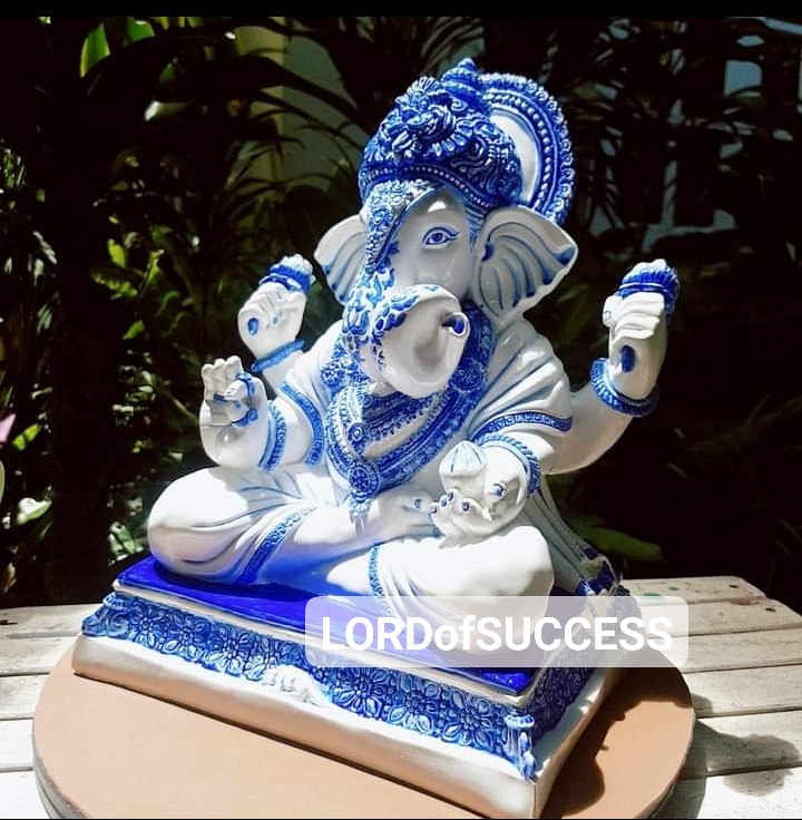 🕉 พระพิฆเนศ ปางมหาเศรษฐี (ทัคฑูว์เศษ) ทำสีเลียนเครื่องลายครามงานกระเบื้อง