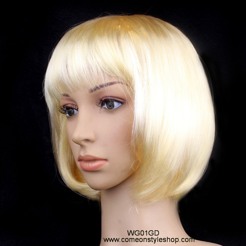 วิกผมสั้นเส้นตรง ทรงบ๊อบสีดำ เส้นตัดตรง Bobo วิกออกงาน การแสดง แฟนซี BOBO wig cosplay