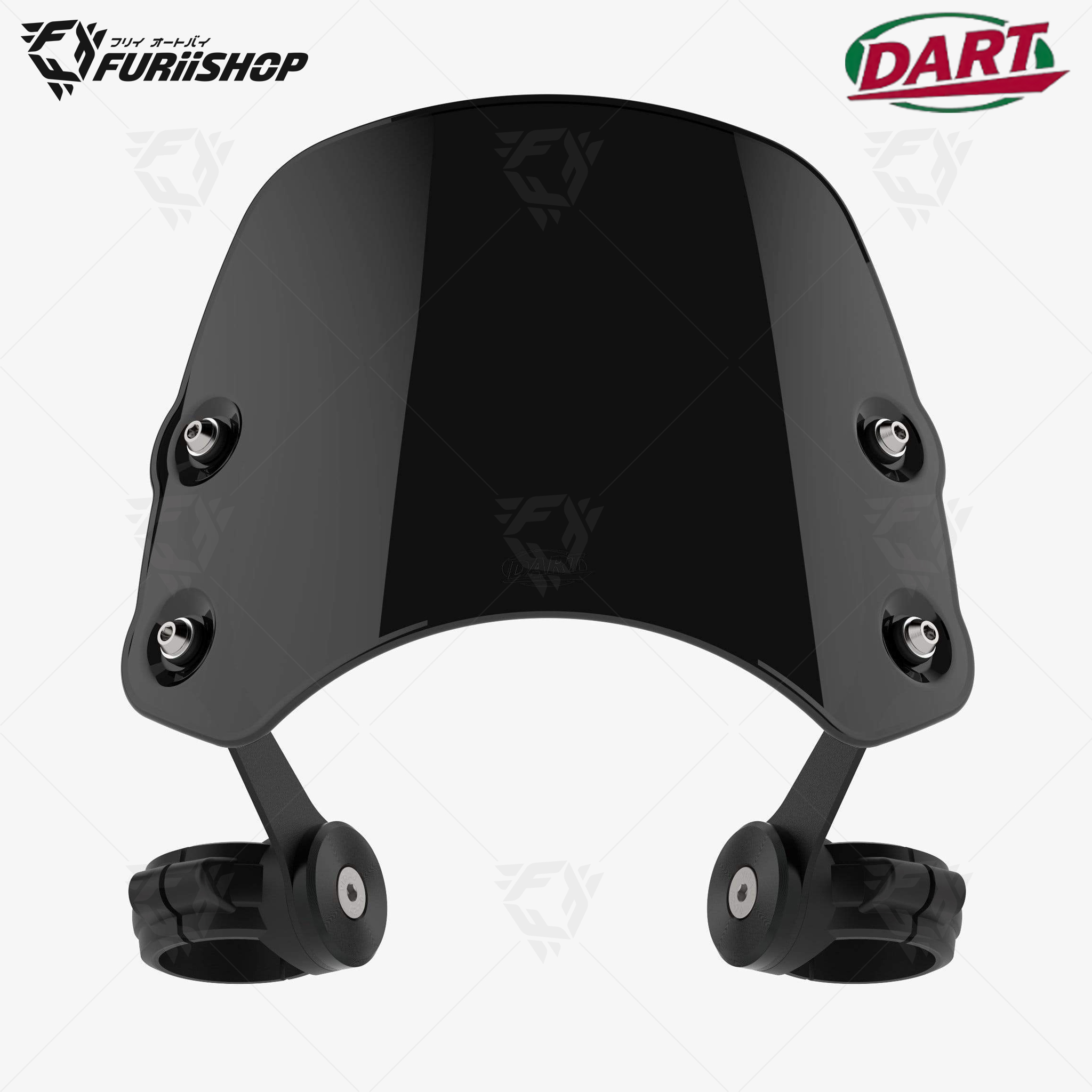 ชิวหน้า DART FLYSCREEN ทรง PIRANHA For : BOBBER BLAC