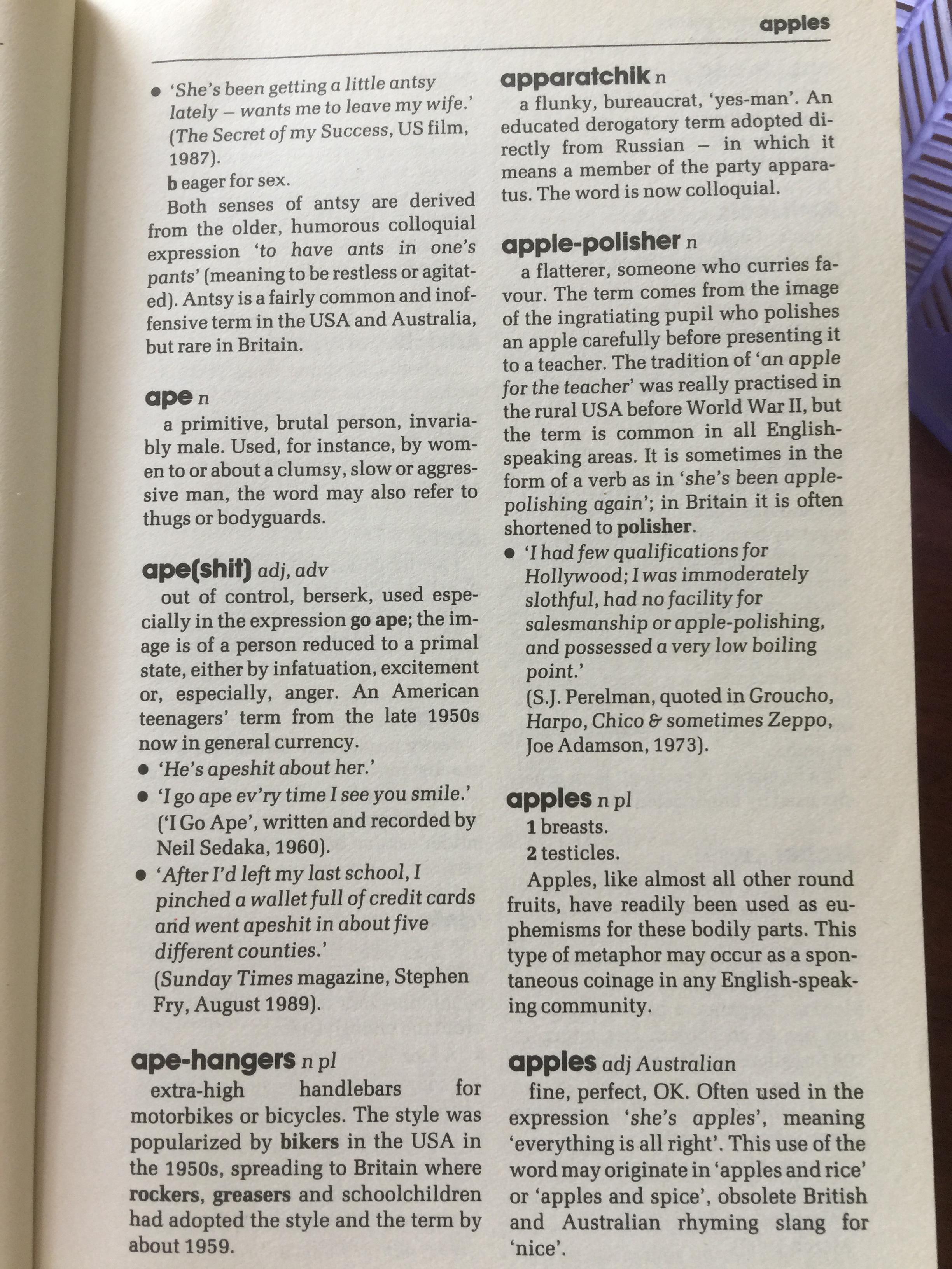 THE DICTIONARY OF CONTEMPORARY SLANG. more than 5,000 racy and raffish colloquial. ผู้เขียน Tony Thorne 800 กรัม