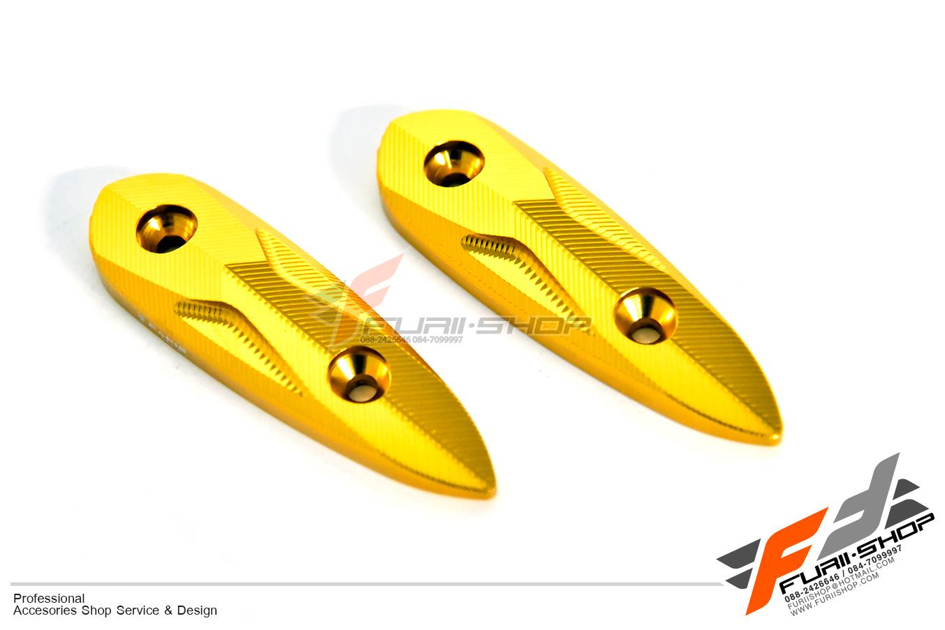 อุดกระจก FAKIE สีทอง FOR YAMAHA R3