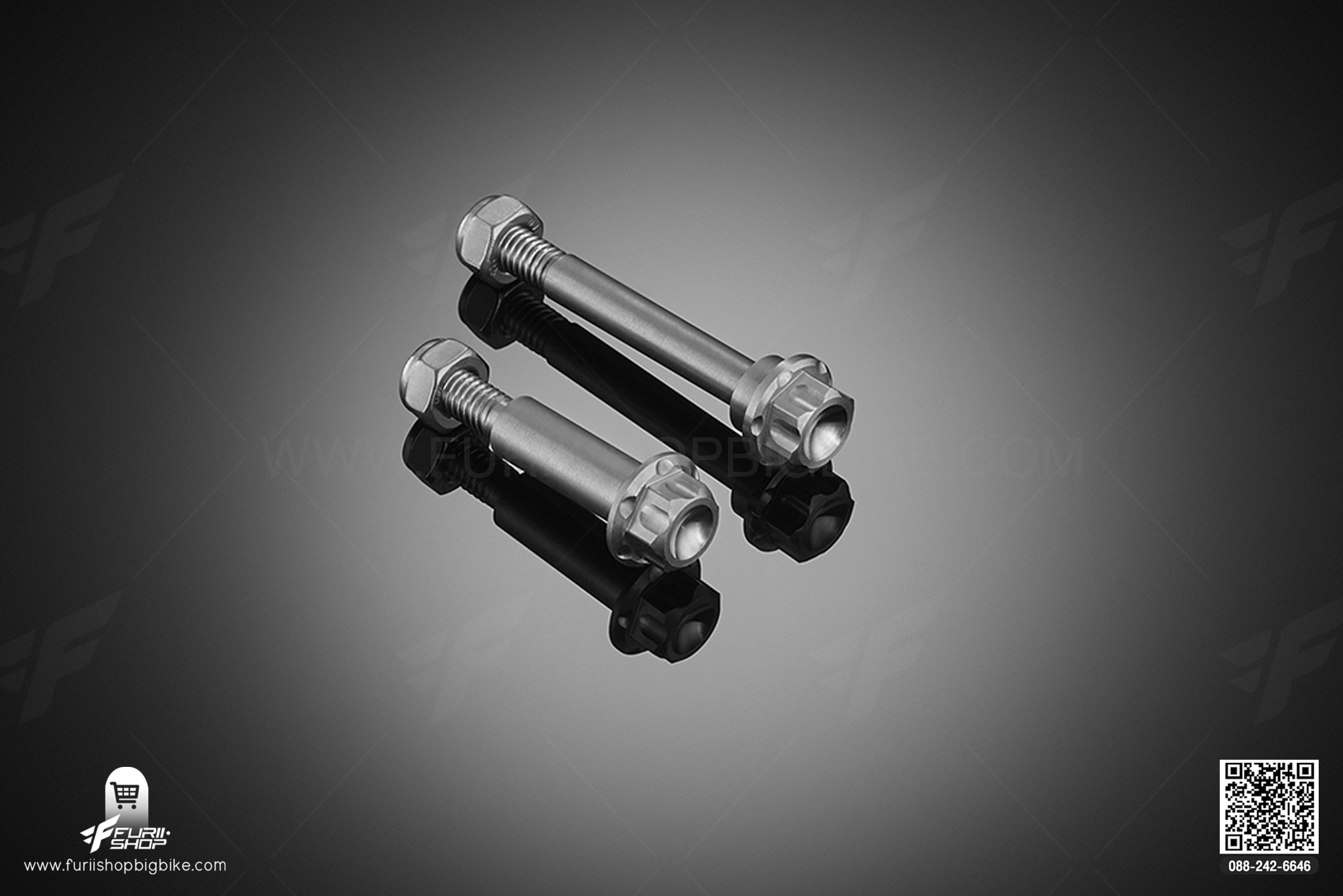 น็อตสแตนเลสก้านเบรค-ก้านครัตช์ (Stainless Bolt For Brake & Clutch Lever (2 Pieces) Kawasaki NINJA 650 (2017-2019)