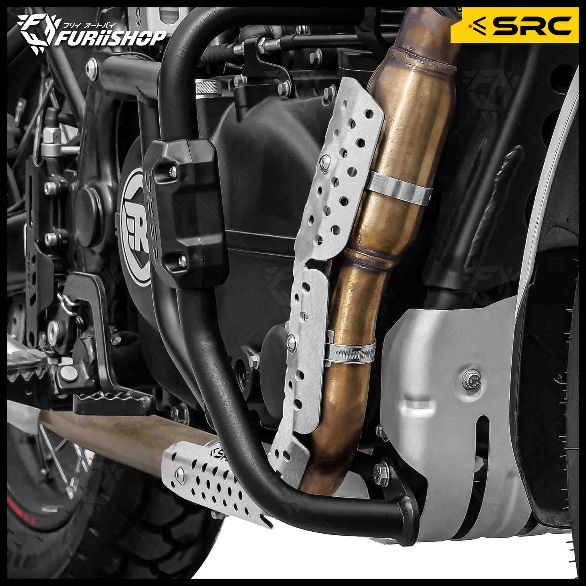 ครอบท่อ MANIFOLD GUARD SRC FOR ROYAL ENFIELD HIMALAYAN 410/SCRAM 411