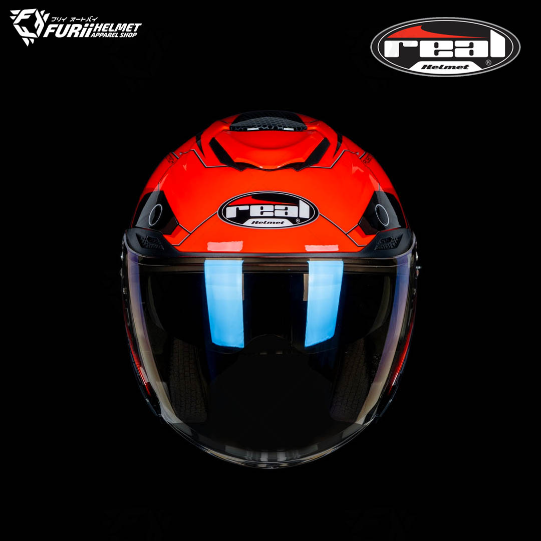 หมวกกันน็อค Real : HAVANA ROBOTECH BLACK/RED