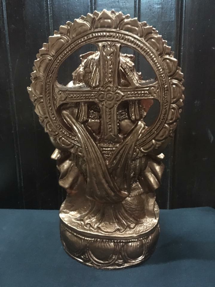 พระพิฆเนศ องค์ทองแดง นั่งหนู ประทานพร