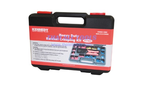 คีมย้ำหางปลา HEAVY DUTY RATCHET CRIMPING TOOLKIT 552-PCE KENNEDY