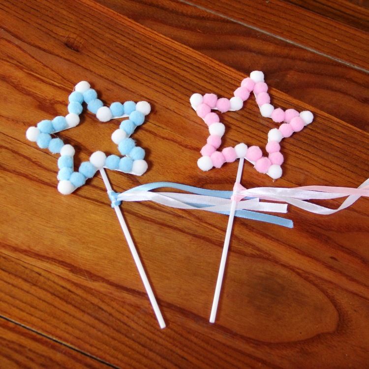 ป้ายปักตกแต่งเค๊ก ป้ายปอมปอม ตกแต่ง มีแบบเลือก