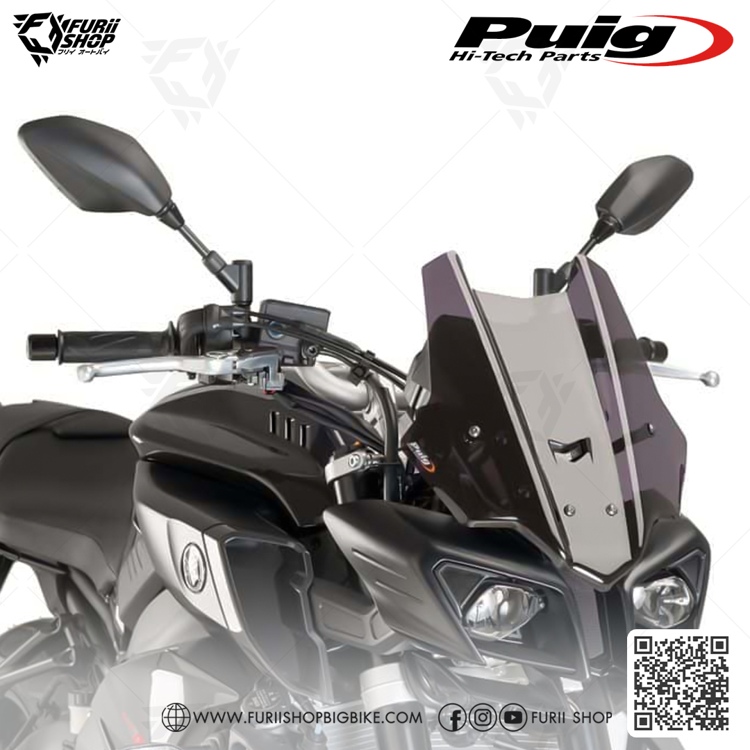 ชิลด์หน้า Puig Windshield : for Yamaha MT10 2017-2021
