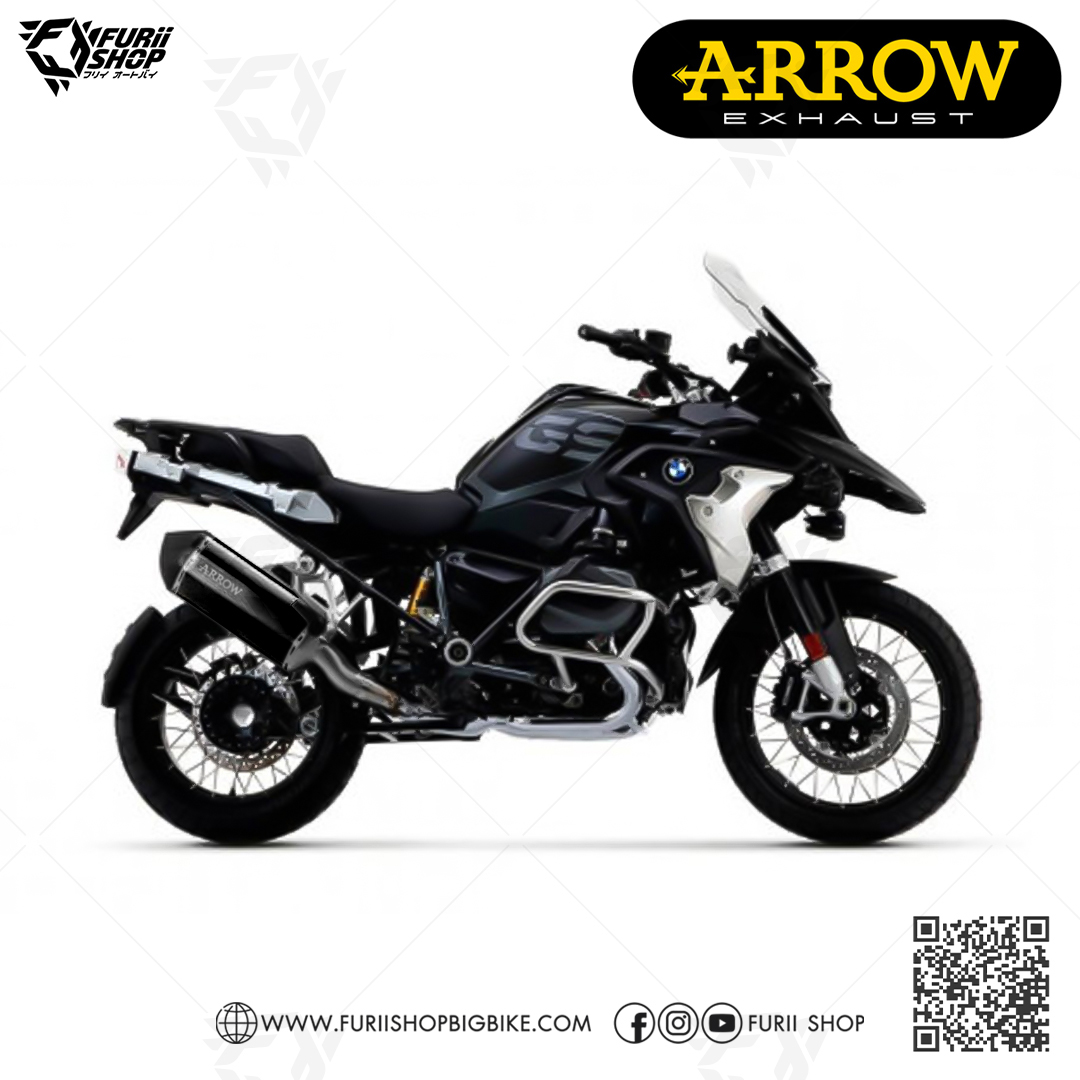 ท่อมอเตอร์ไซค์ Arrow Slip on Dark-Carbon Sanora : for BMW R1250GS / Adventure 2019-2022