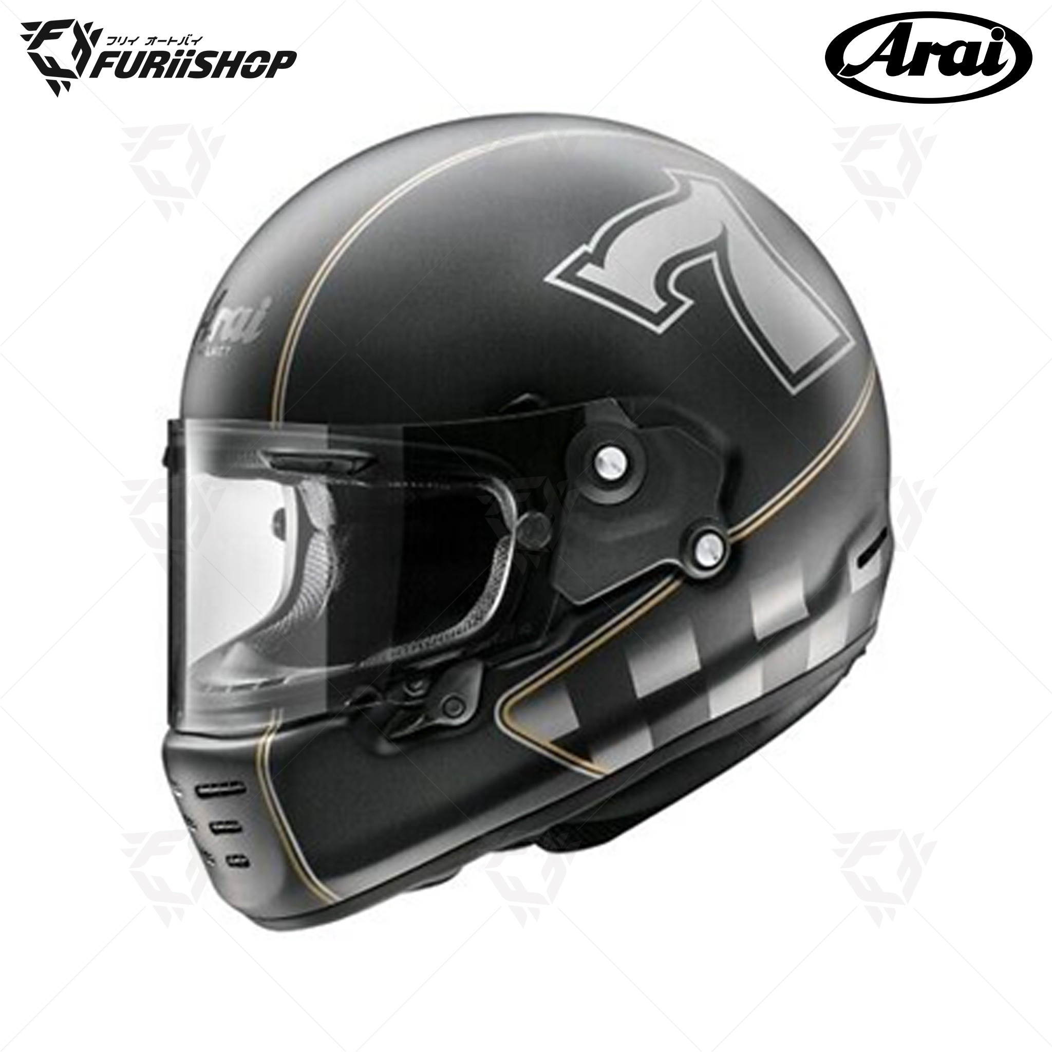 หมวกกันน็อคเต็มใบ Arai : CONCEPT-XE Café Racer Black (Frost)