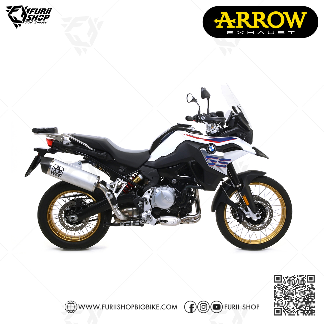 ท่อมอเตอร์ไซค์ Arrow Slip on Titanium-Carbon : for BMW F850GS 2018-2021 /F750GS 2018-2021