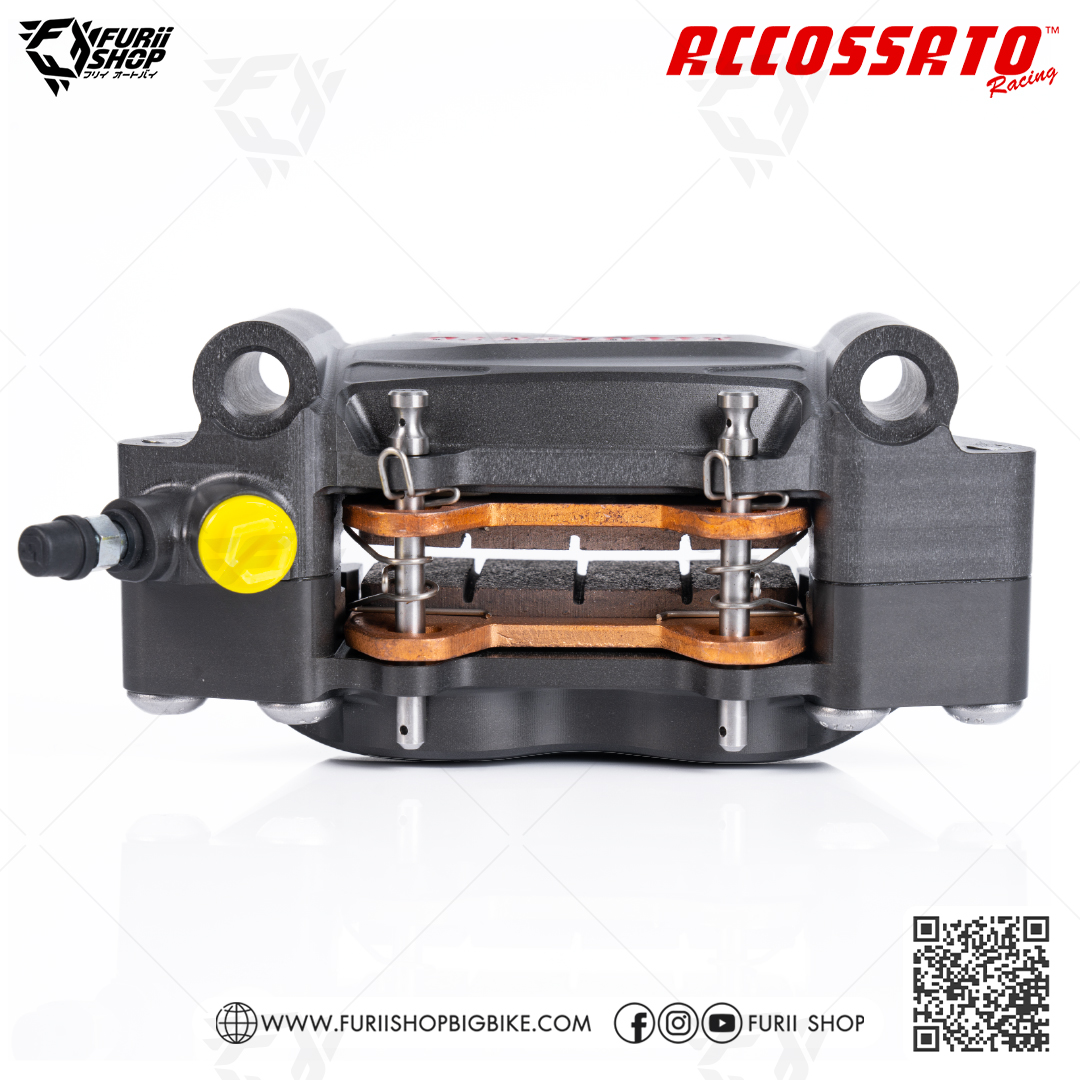 ปั้มล่าง Accossato Radial Brake 4P Caliper Billet CNC