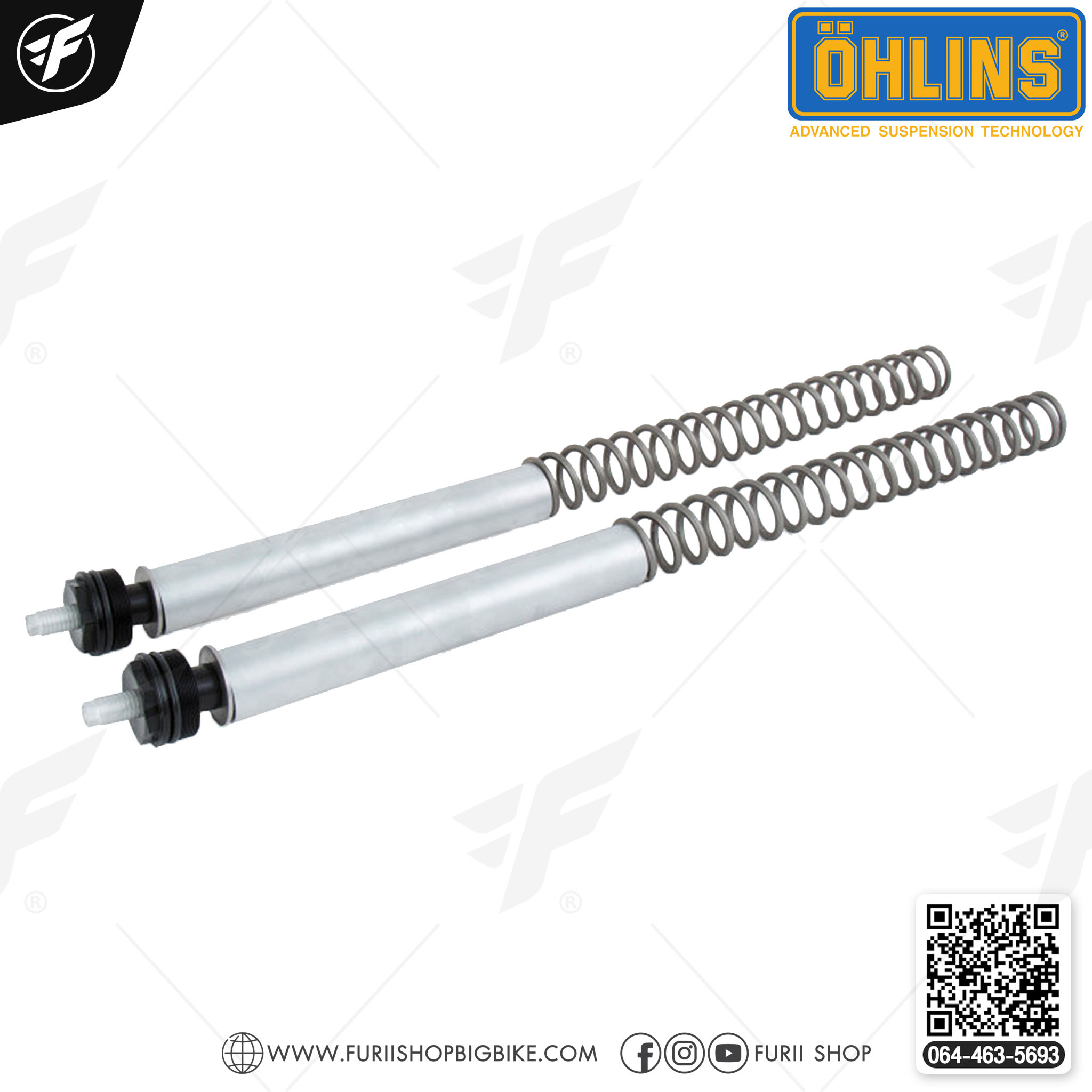 สปริงโช๊คหน้าแต่ง OHLINS FSK136 FOR ฮอนด้า Honda PCX150