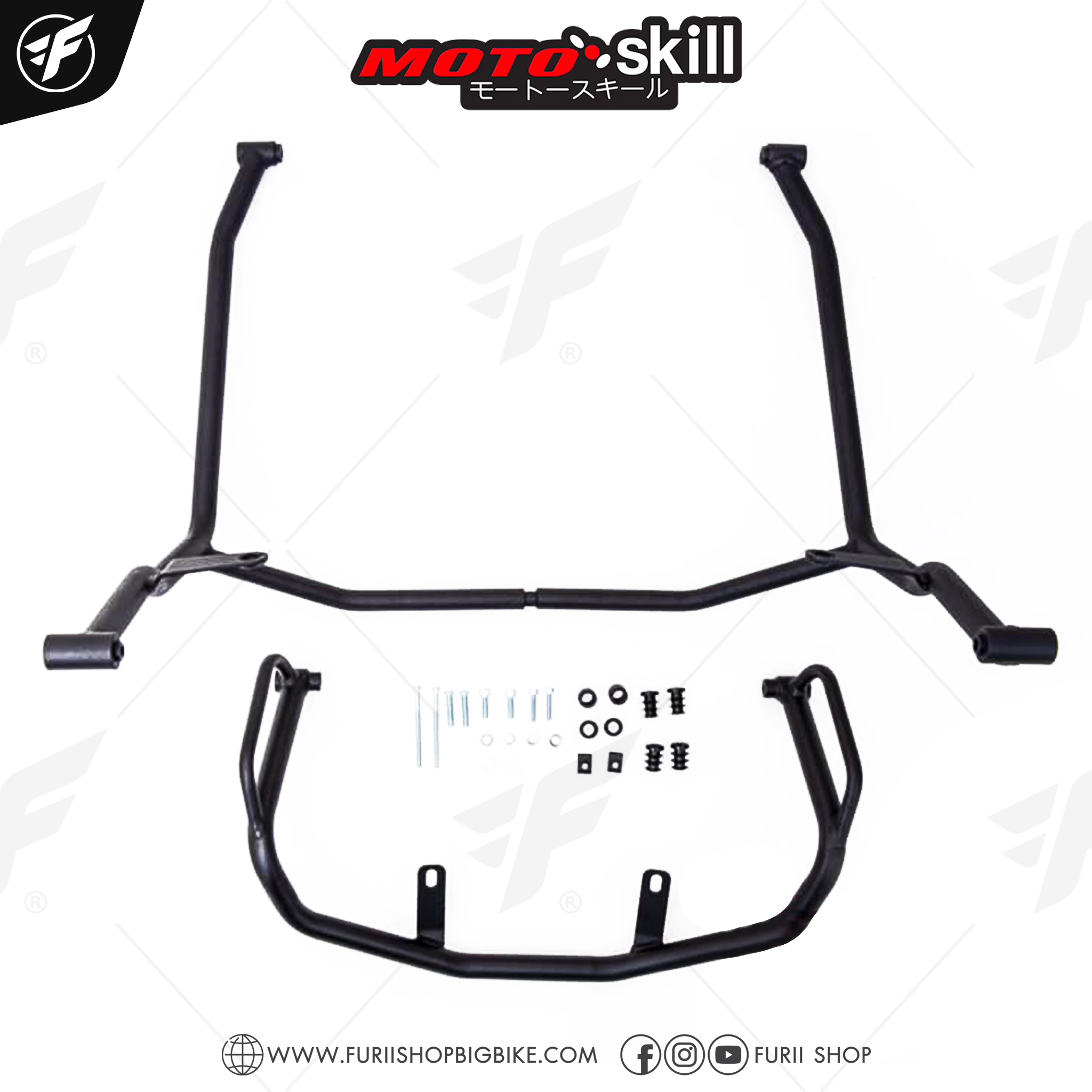 ชุดแคชบาร์ (บน+ล่าง) Motoskill Crash Bar (Top+Lower) สำหรับ HONDA ADV 150