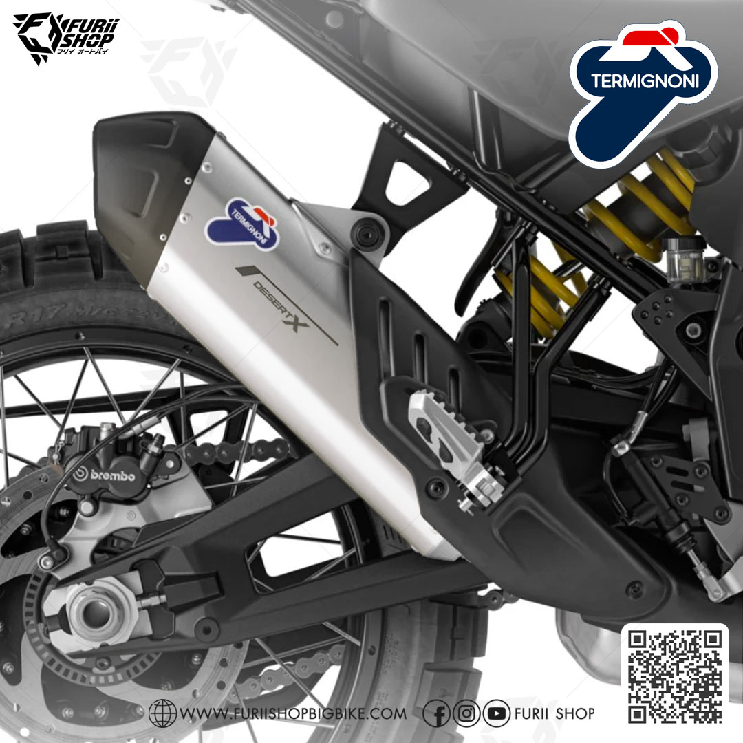 ท่อมอเตอร์ไซค์ Termignoni Slip on : for Ducati Desert X 950 2022-2023