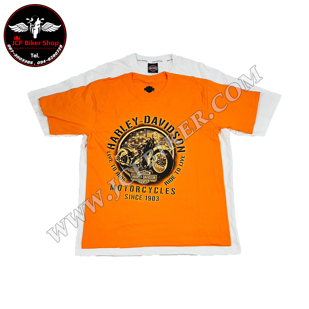 เสื้อแขนสั้น H-D AUTHENTIC #124 XL