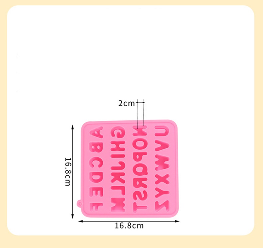 แม่พิมพ์ซิลิโคน ภาษาอักษรพิมพ์ขนม วุ้น