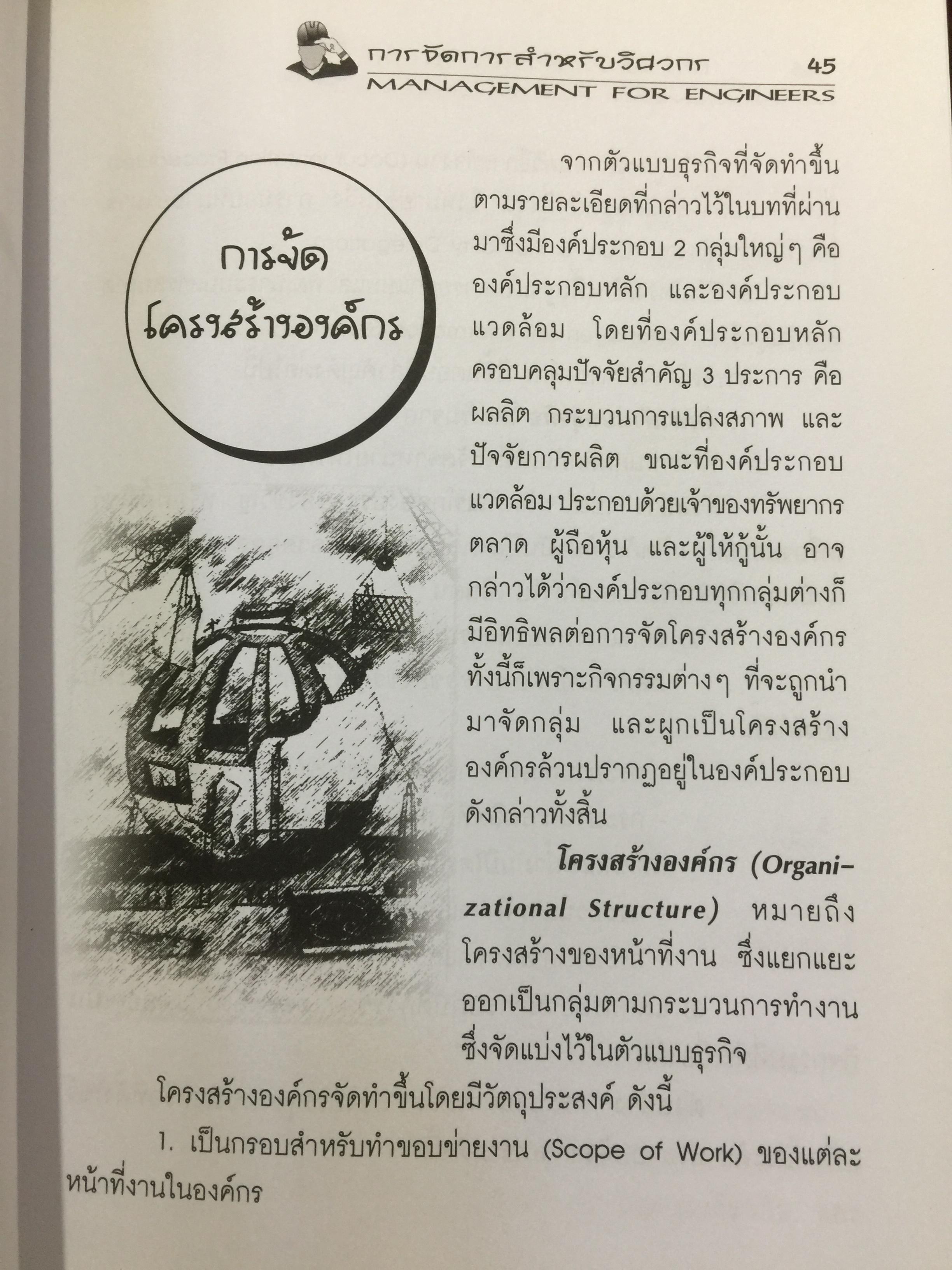 การจัดการสำหรับวิศวกร Management for Engineers. ผู้เขียน รองศาสตราจารย์ อัจฉรา ชีวะตระกูลกิจ 600 กรัม