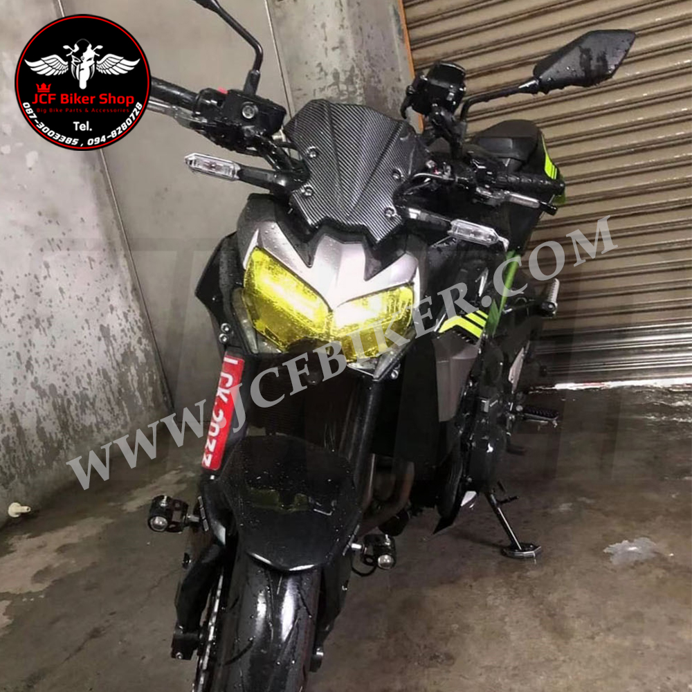 ชิวหน้า,บังไมล์,ชิวหน้าแต่งสำหรับ KAWASAKI Z650,Z900 ปี2020(ลายเคฟล่า)