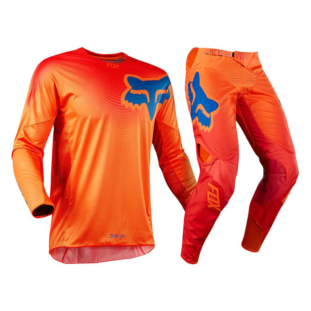ชุดวิบาก ชุดขี่มอเตอร์ไซค์วิบาก Motocross-180 ส้ม-แดง