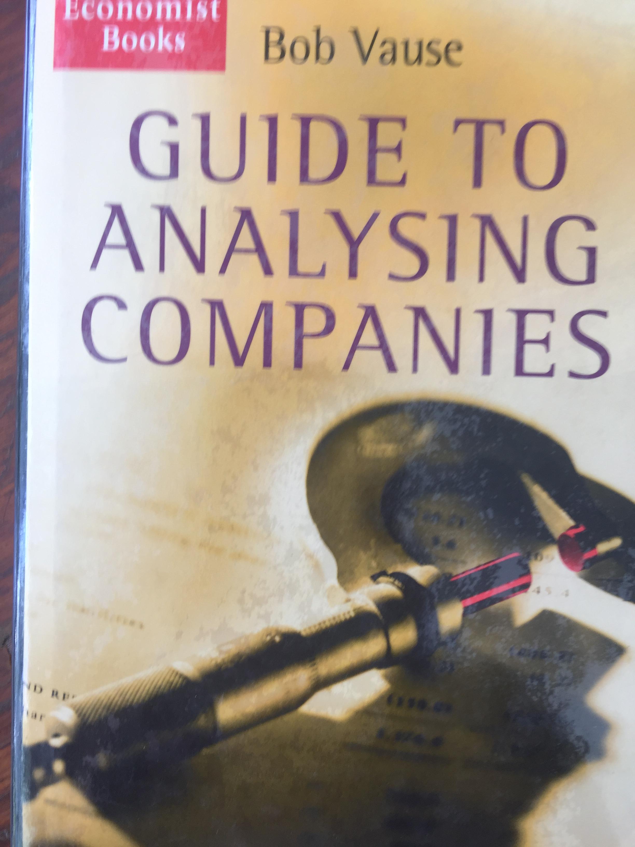 GUIDE To ANALYSING COMPANIES ผู้เขียน Bob Vause 0 กก.