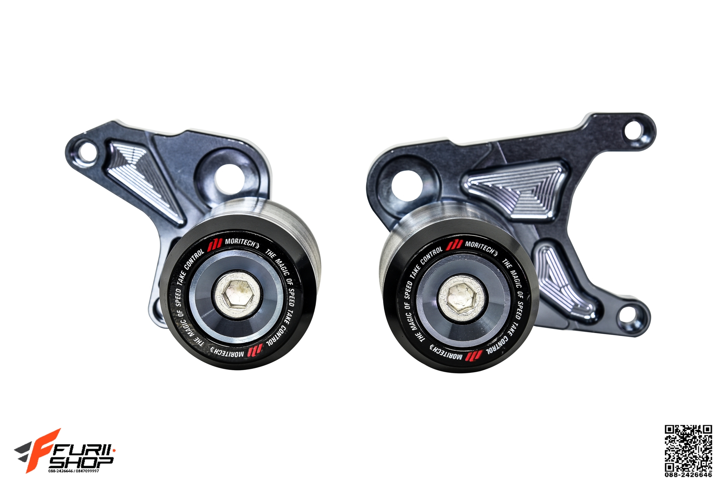 กันล้มกลาง MORITECH สีไทเท FOR HONDA CBR650F/CB650F