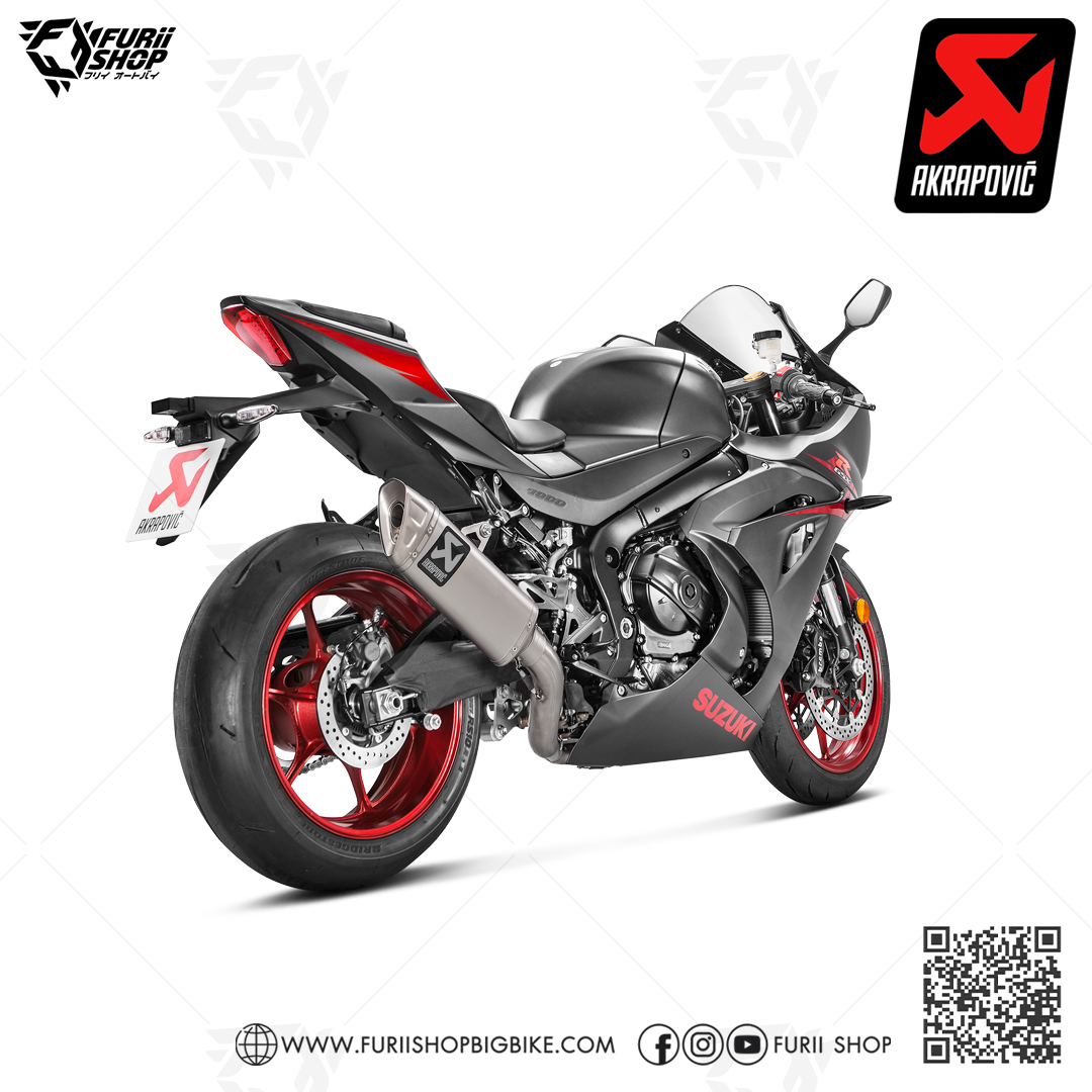 ท่อแต่ง Akrapovic Evolution GP ปลายดาบ Logo Aluminium Limited : for Suzuki GSXR1000 2017-2022 All new!!