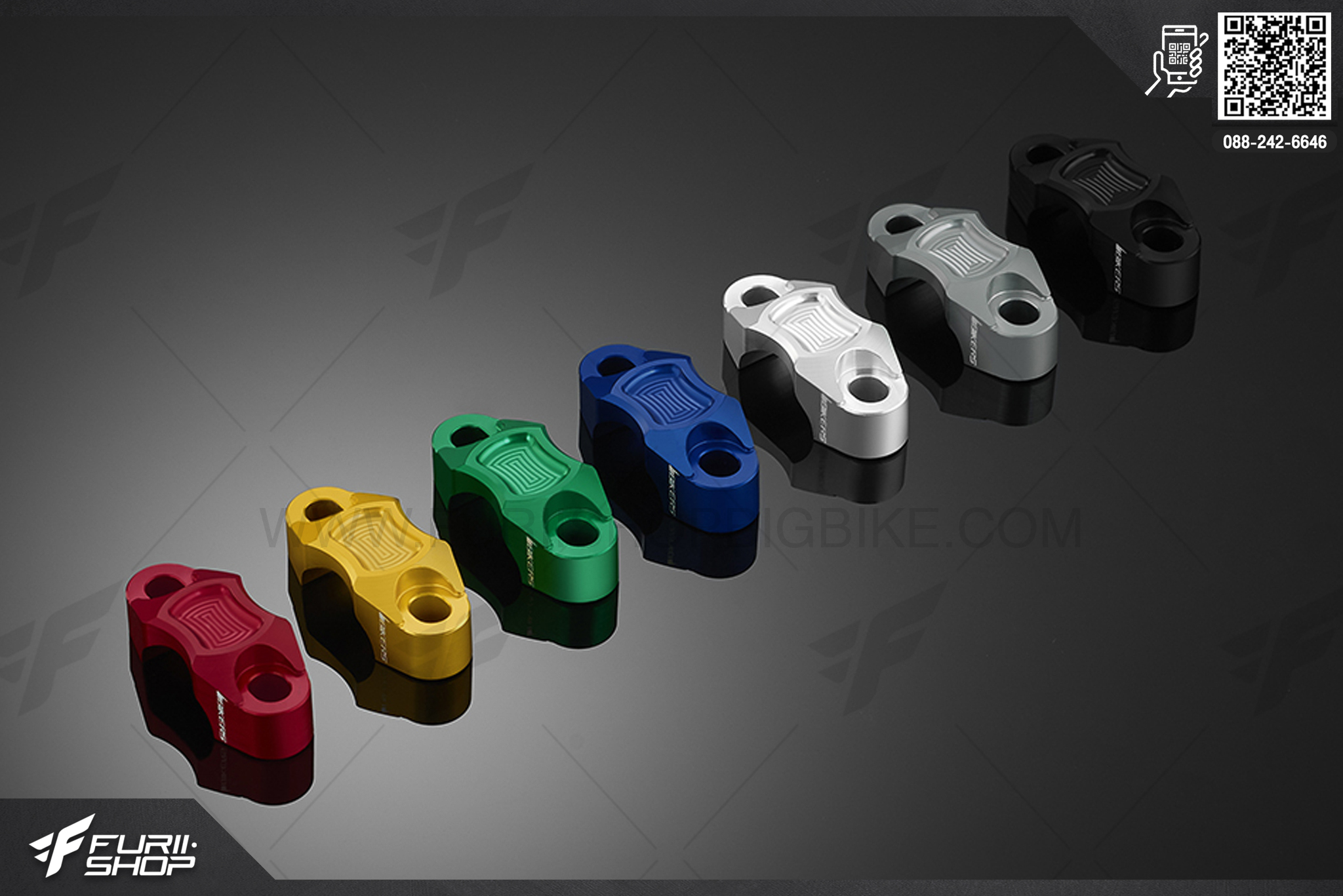 ประกับแฮนด์ (Rotating Bar Clamp (1 Piece)) Bikers Kawasaki Z250SL ABS